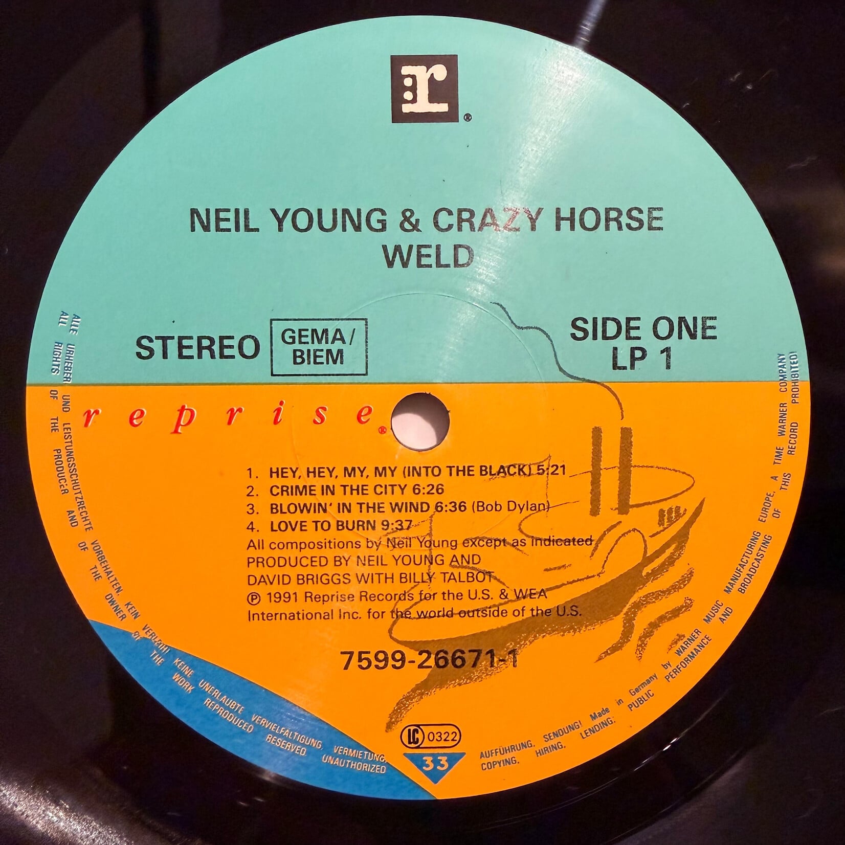 [Kollectible Vinyl] Young, Neil & Crazy Horse: Weld (1991, EU, EX) [REPRISE]