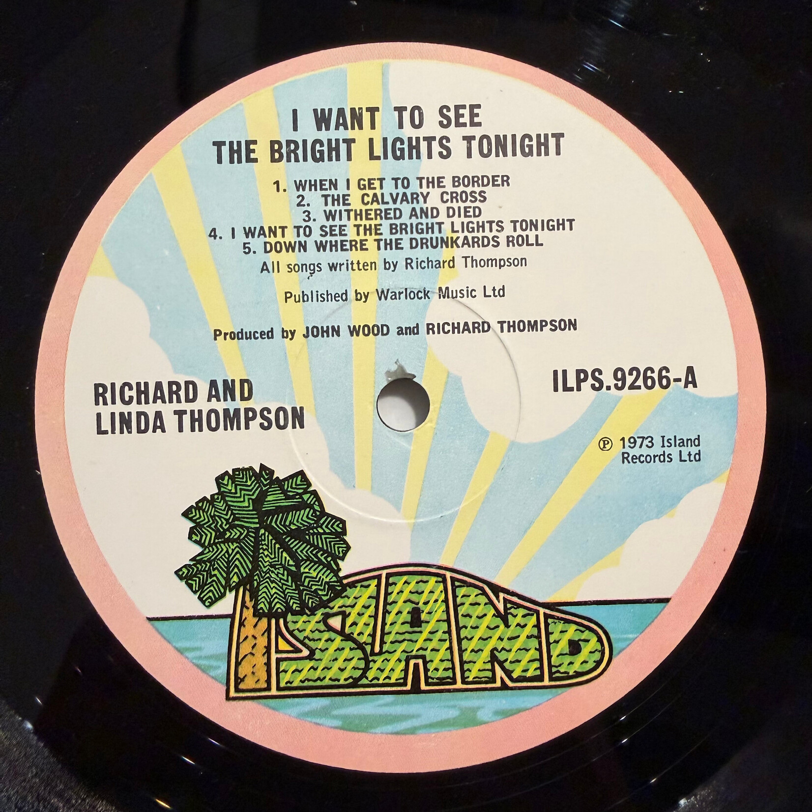 [Kollectible Vinyl] Thompson, Richard and Linda: I Want To See The Bright Lights Tonight (1975, UK, Folk, EX) [ISLAND]