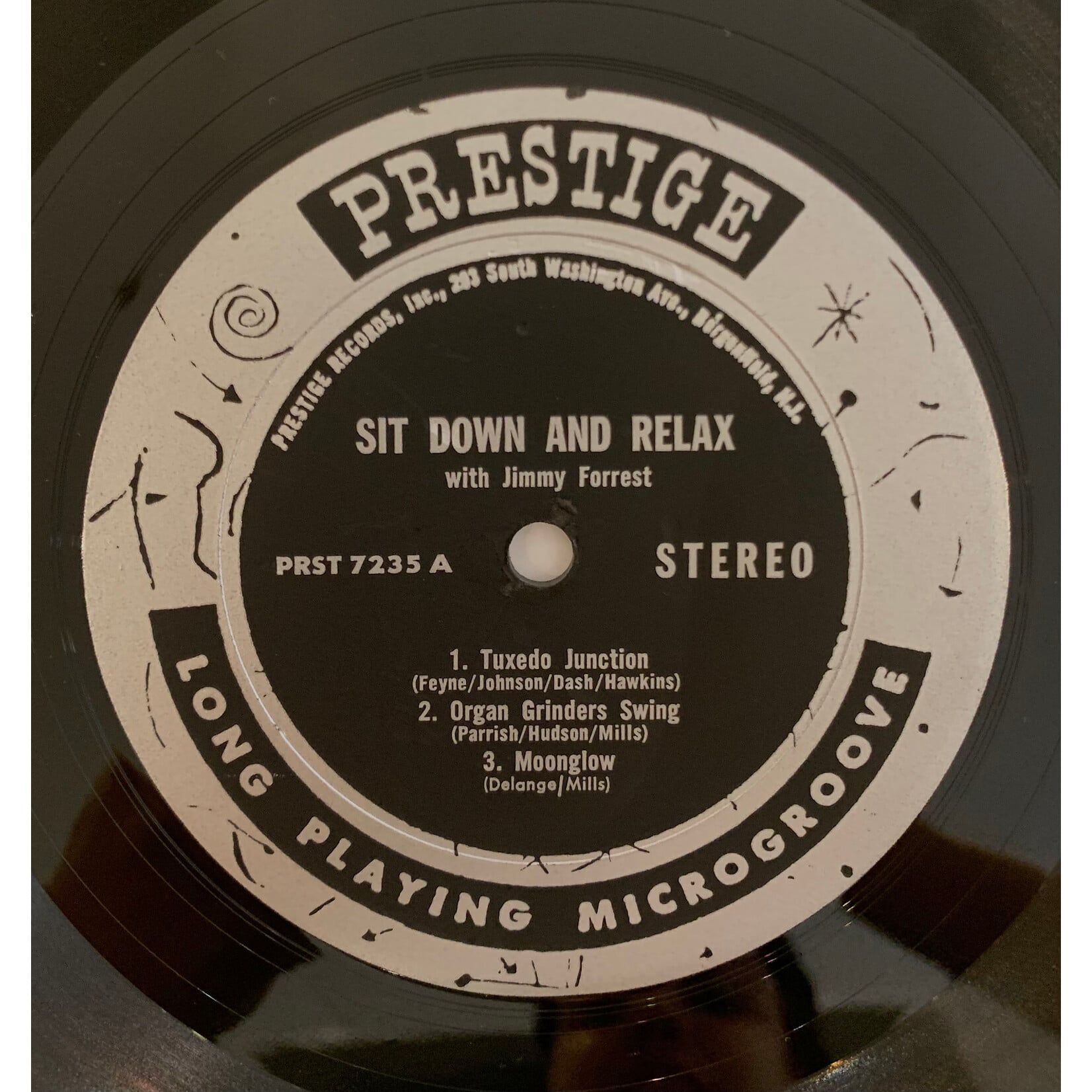 [Kollectible Vinyl] Forrest, Jimmy: Sit Down And Relax With Jimmy Forrest (1962, USA, Bergenfield, Disc VG+) [PRESTIGE]