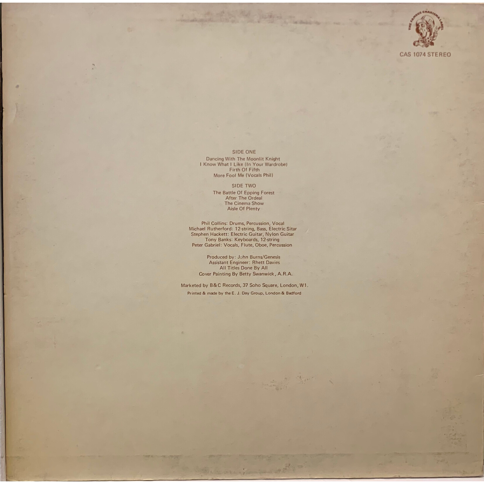 [Kollectible Vinyl] Genesis: Selling England By The Pound (1973, UK, VG+) [CHARISMA]