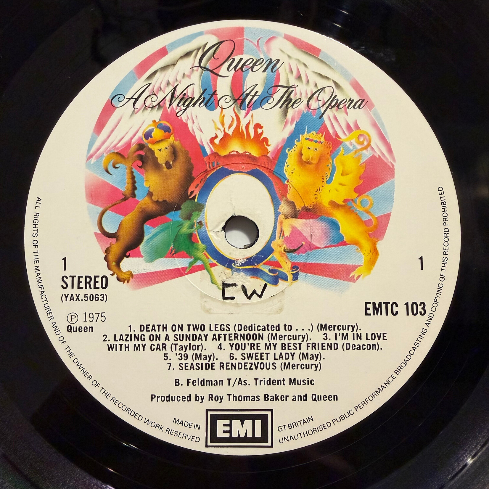 [Kollectible Vinyl] Queen: A Night At The Opera (1975, UK, Gate Fold, Embossed Cover, VG) [EMI]