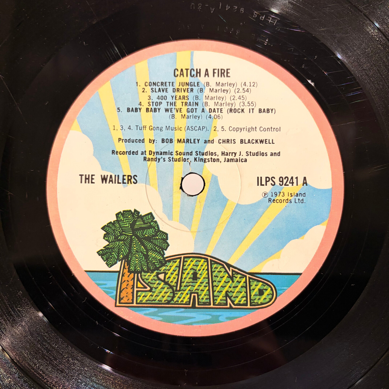 [Kollectible Vinyl] Marley, Bob & The Wailers: Catch A Fire (1973, USA, Gimmick Cover, VG) [ISLAND]