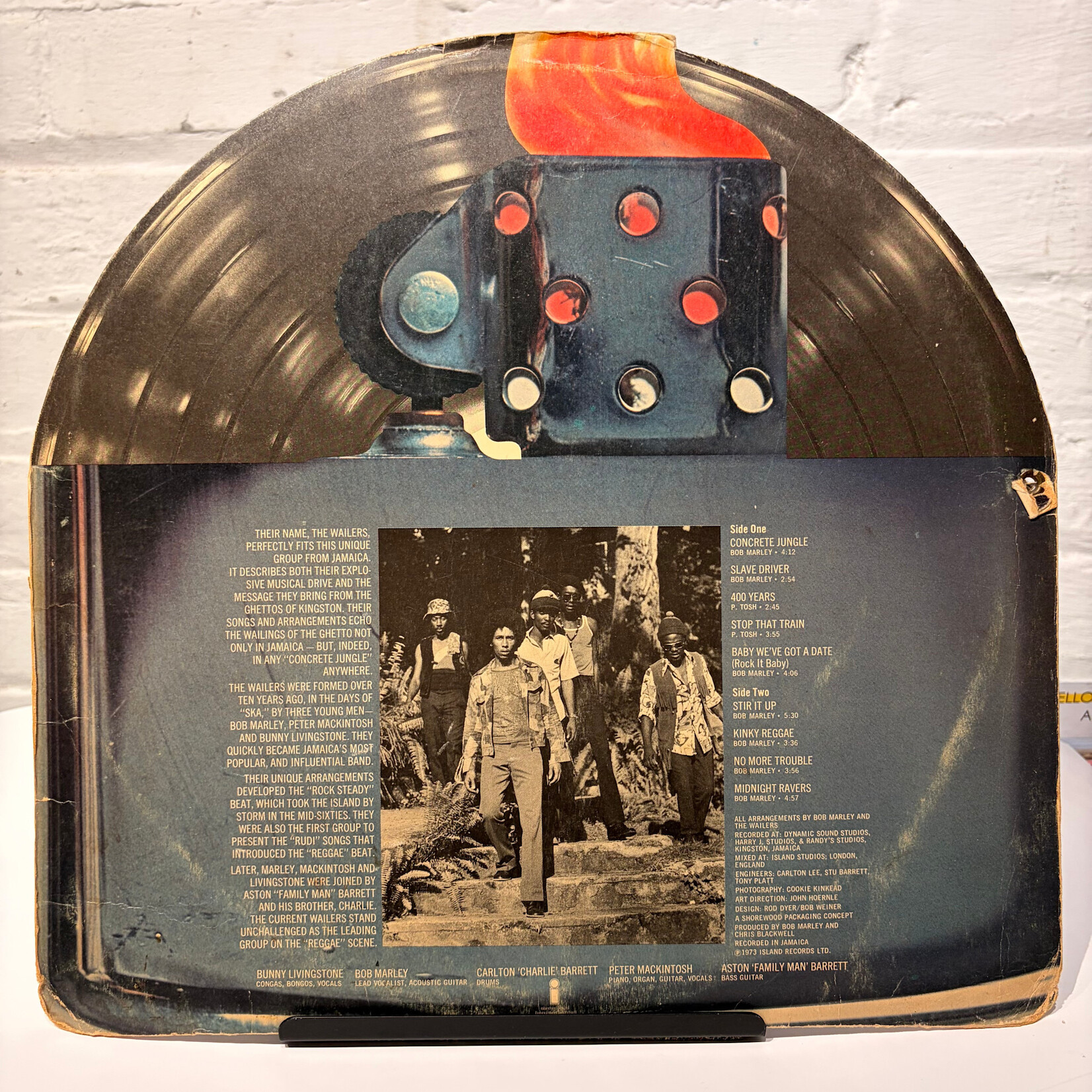 [Kollectible Vinyl] Marley, Bob & The Wailers: Catch A Fire (1973, USA, Gimmick Cover, VG) [ISLAND]