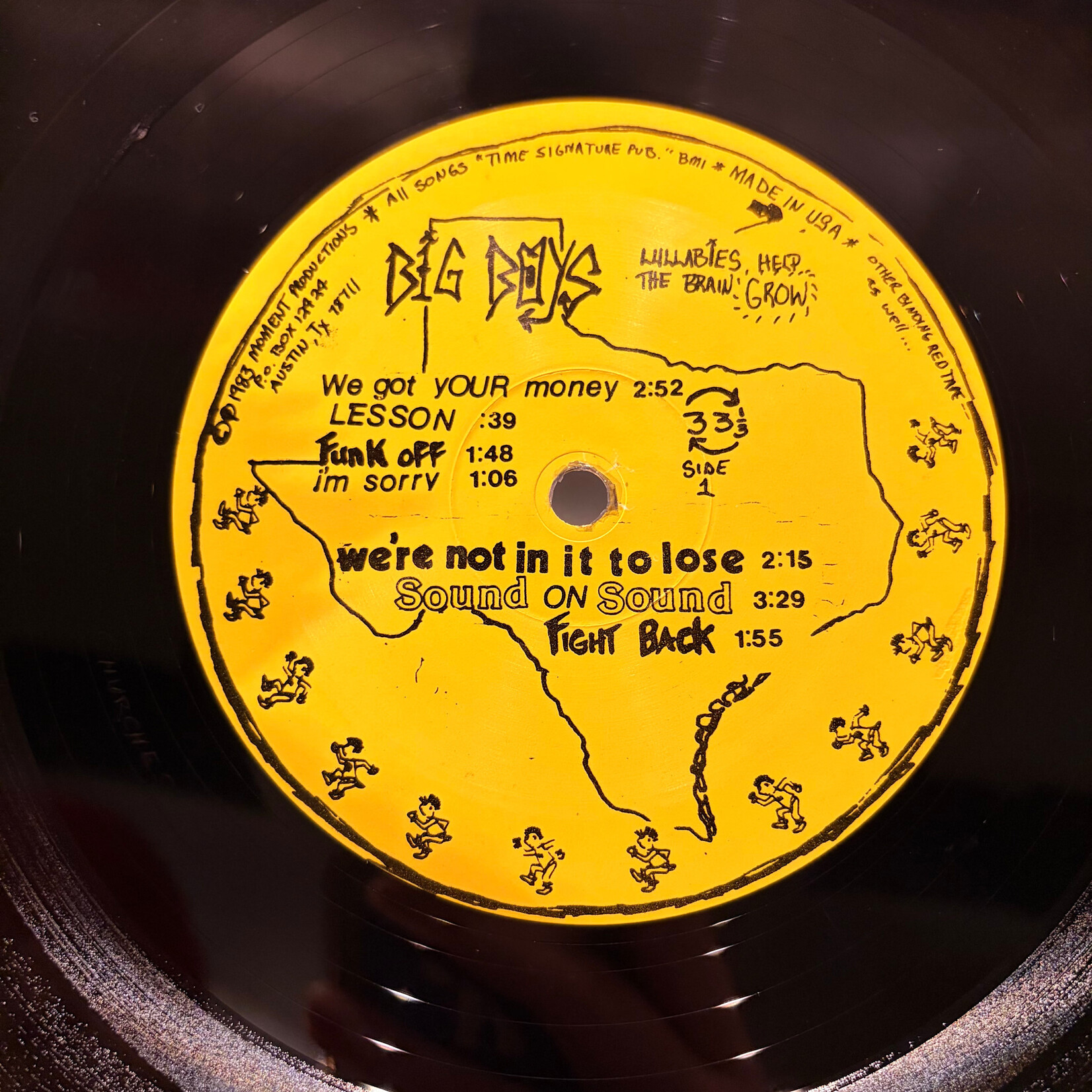 [Kollectible Vinyl] Big Boys: Lullabies Help The Brain Grow (1983, USA, w/ insert, VG+) [MOMENT]