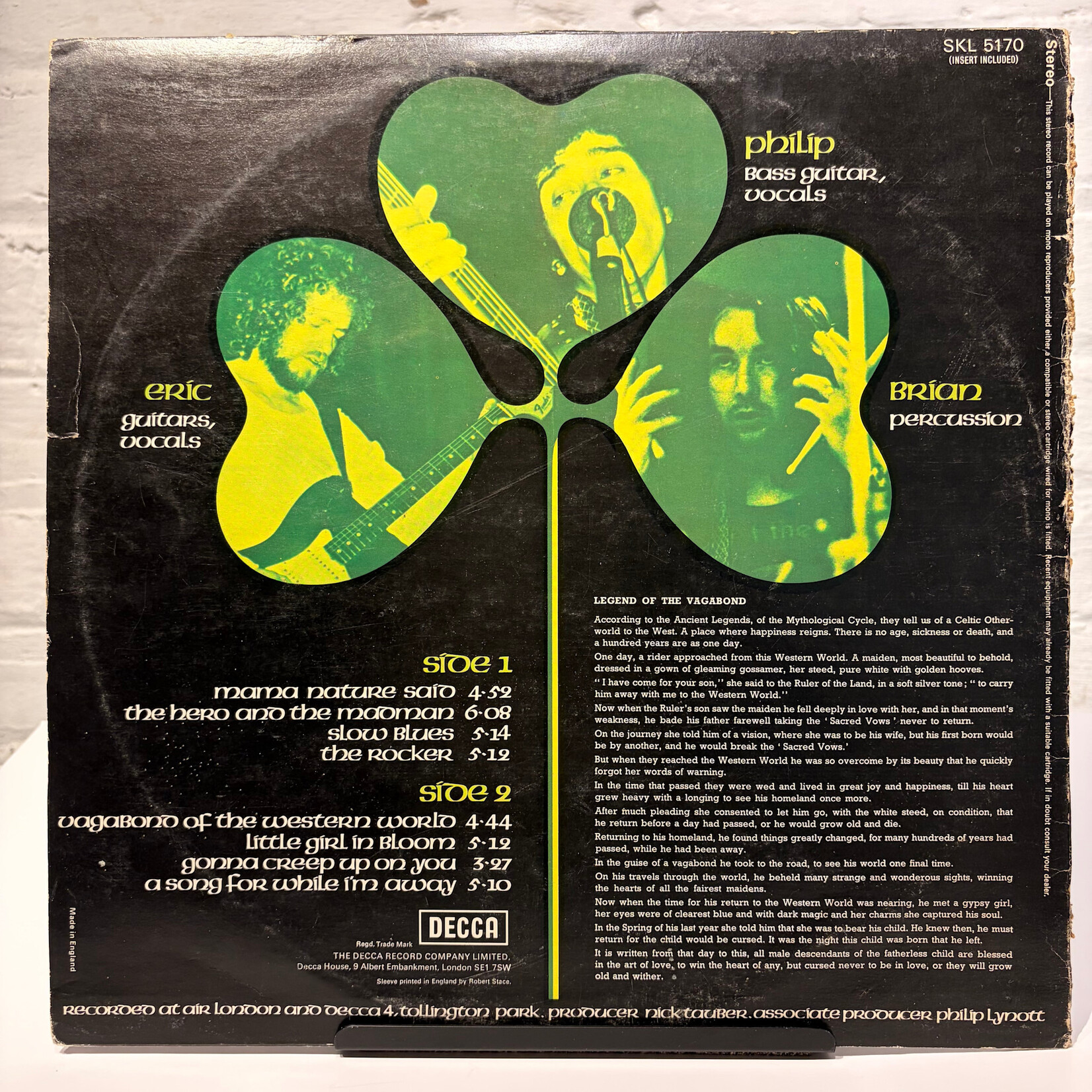 [Kollectible Vinyl] Thin Lizzy: Vagabonds Of The Western World (1973, UK, VG+) [DECCA]