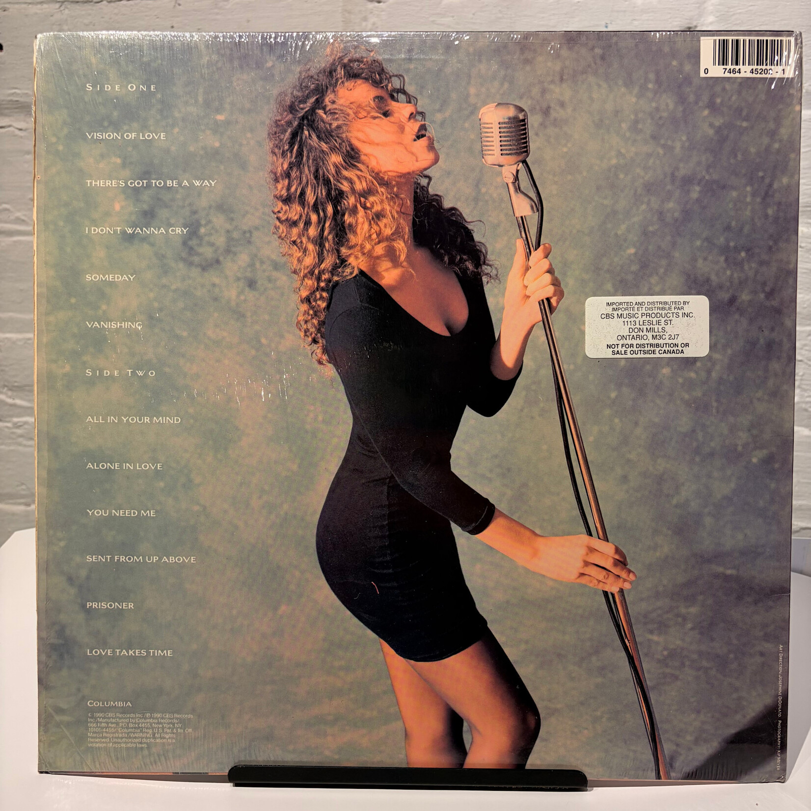 Carey, Mariah: Self-titled (1990, USA, in shrink w/ hype & inner, VG+) [COLUMBIA]