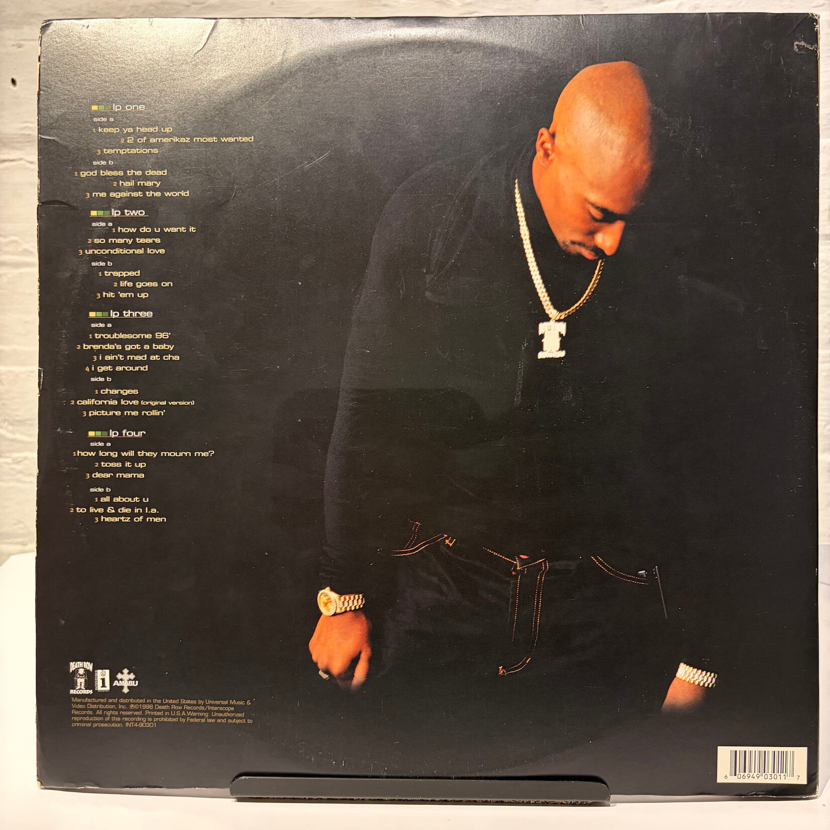 2Pac: Greatest Hits (1998, USA, 4LP, VG) [DEATH ROW RECORDS]