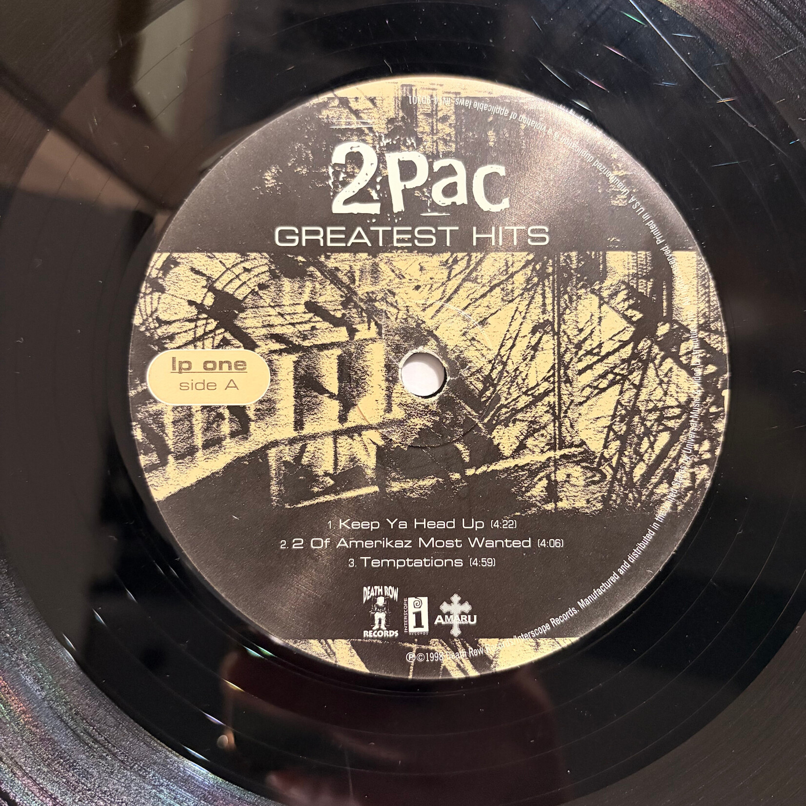 2Pac: Greatest Hits (1998, USA, 4LP, VG) [DEATH ROW RECORDS]