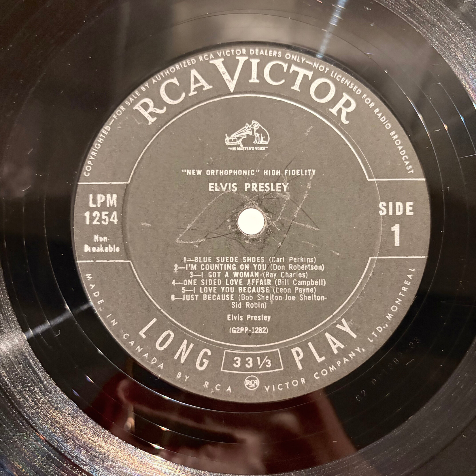 [Kollectible Vinyl] Presley, Elvis: Self-Titled (1956, Canada, Black RCA, Mono, VG) [RCA]
