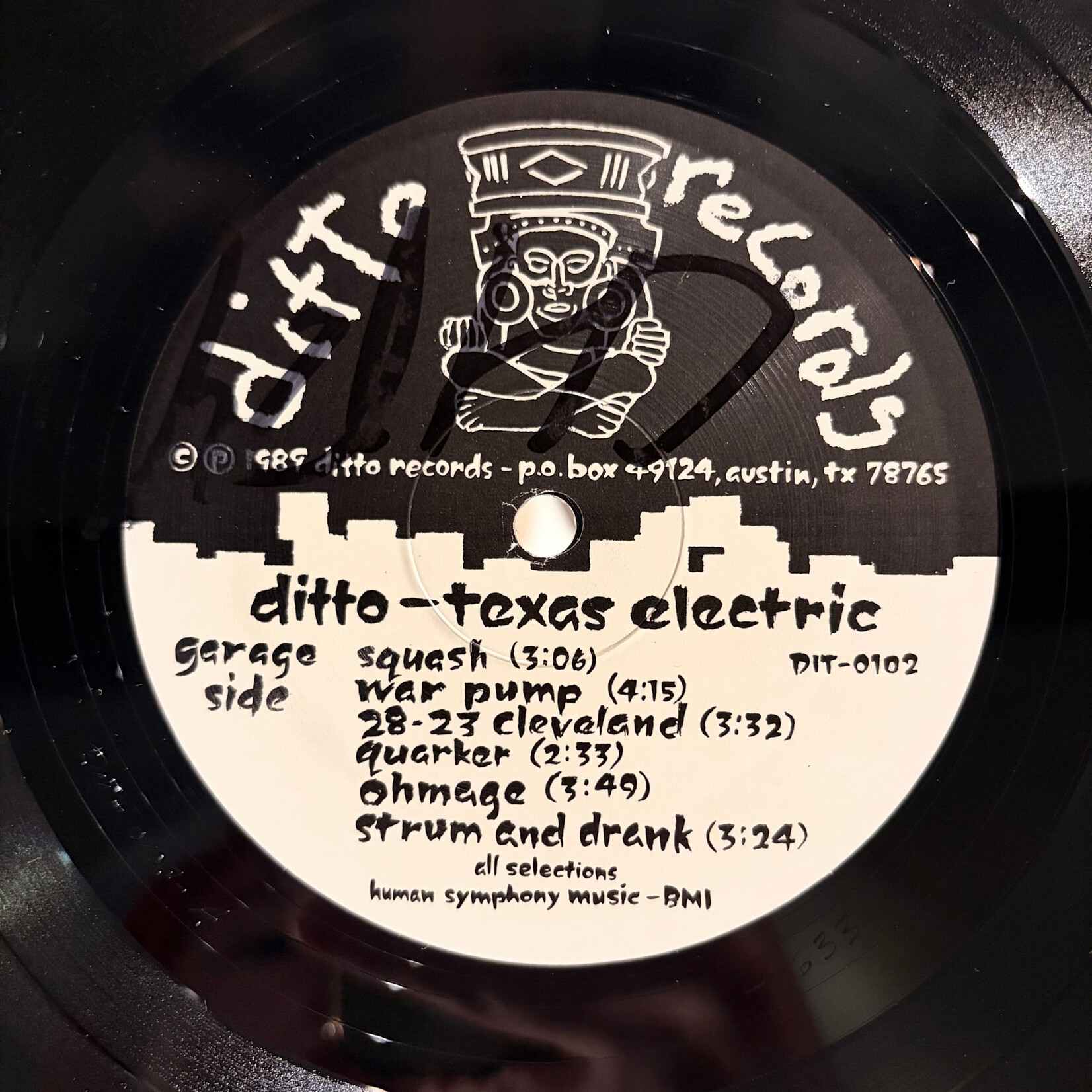 [Kollectible Vinyl] Ditto: Texas Electric (1989, USA, York U Library Copy, VG+) [DITTO RECORDS]
