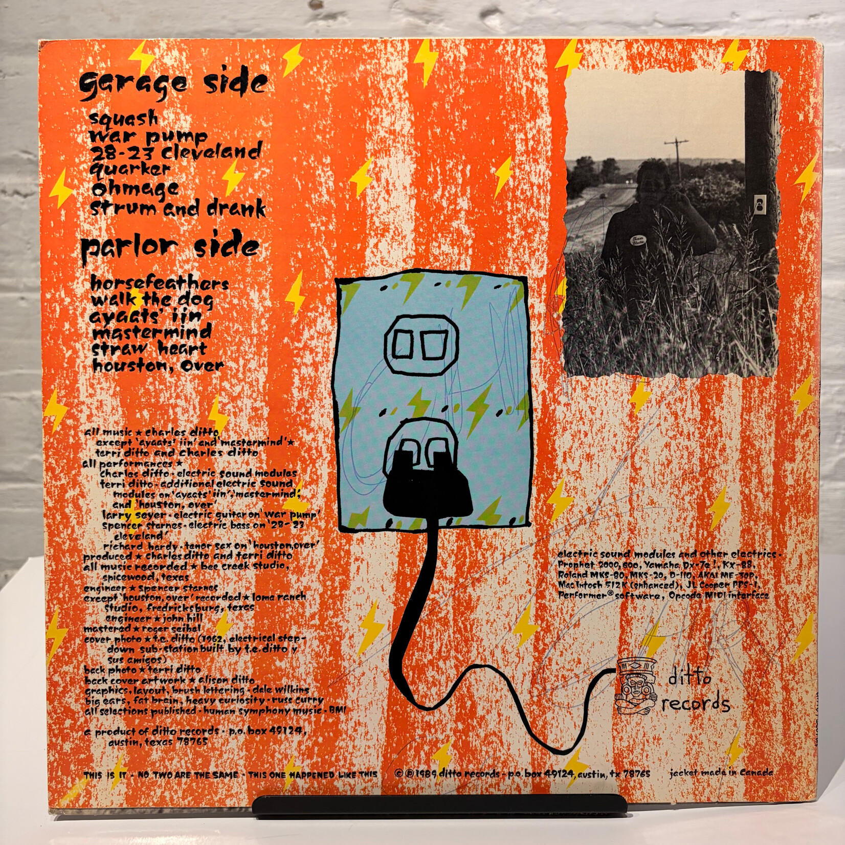 [Kollectible Vinyl] Ditto: Texas Electric (1989, USA, York U Library Copy, VG+) [DITTO RECORDS]