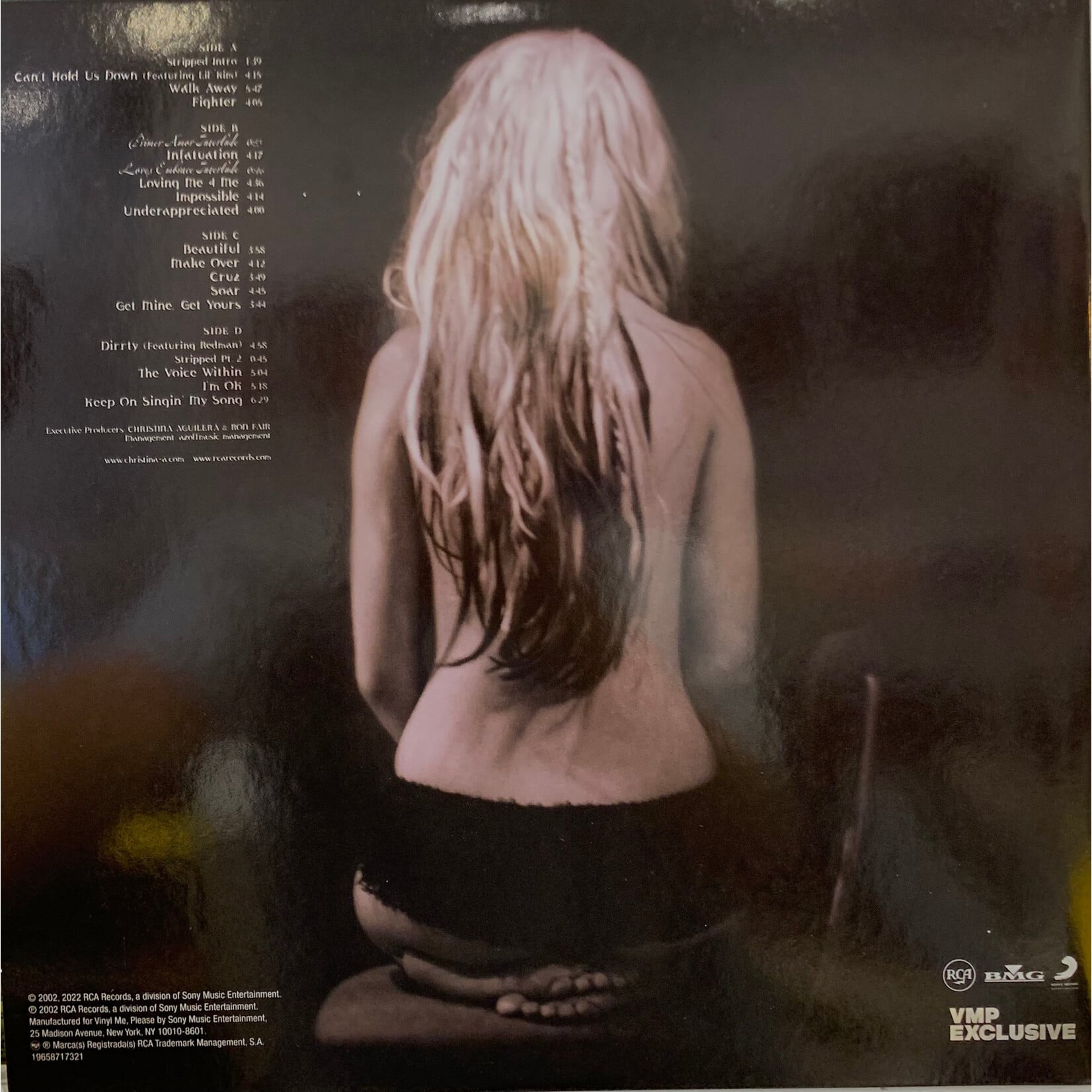 [Kollectible Vinyl] Aguilera, Christina: Stripped (2023, USA, White/Black Splatter, Ex)[RCA]