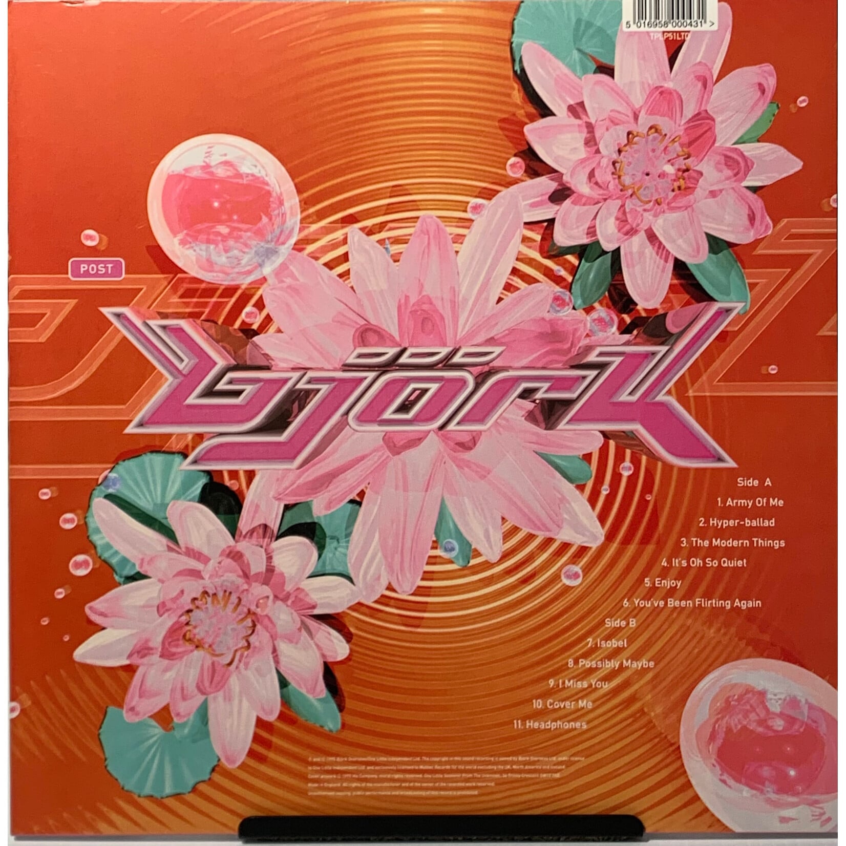 [Kollectible Vinyl] Björk: Post (2015, UK, Pink Vinyl, EX) [ONE LITTLE INDIAN]