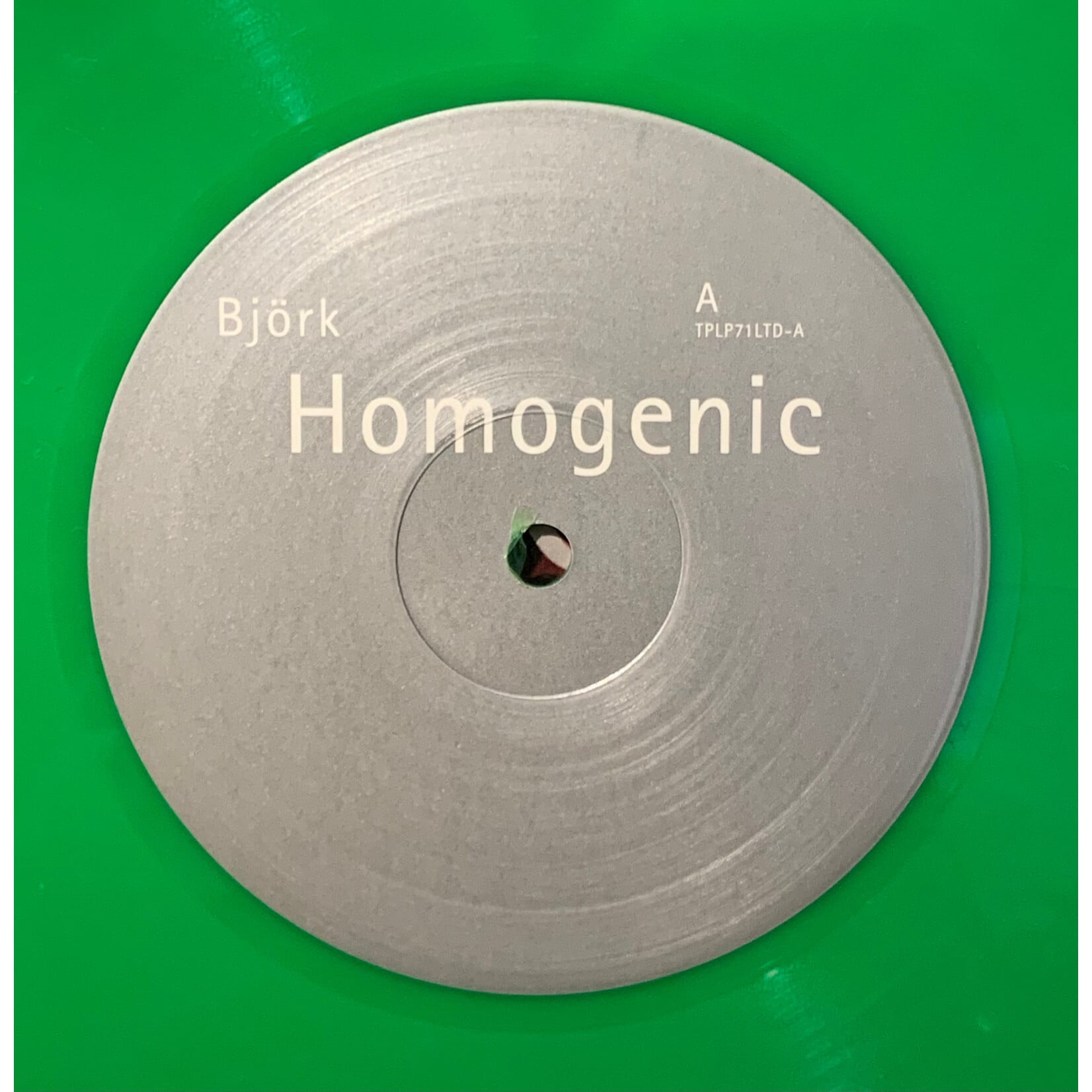 [Kollectible Vinyl] Björk: Homogenic (2015, UK, Green Vinyl, EX) [ONE LITTLE INDIAN]