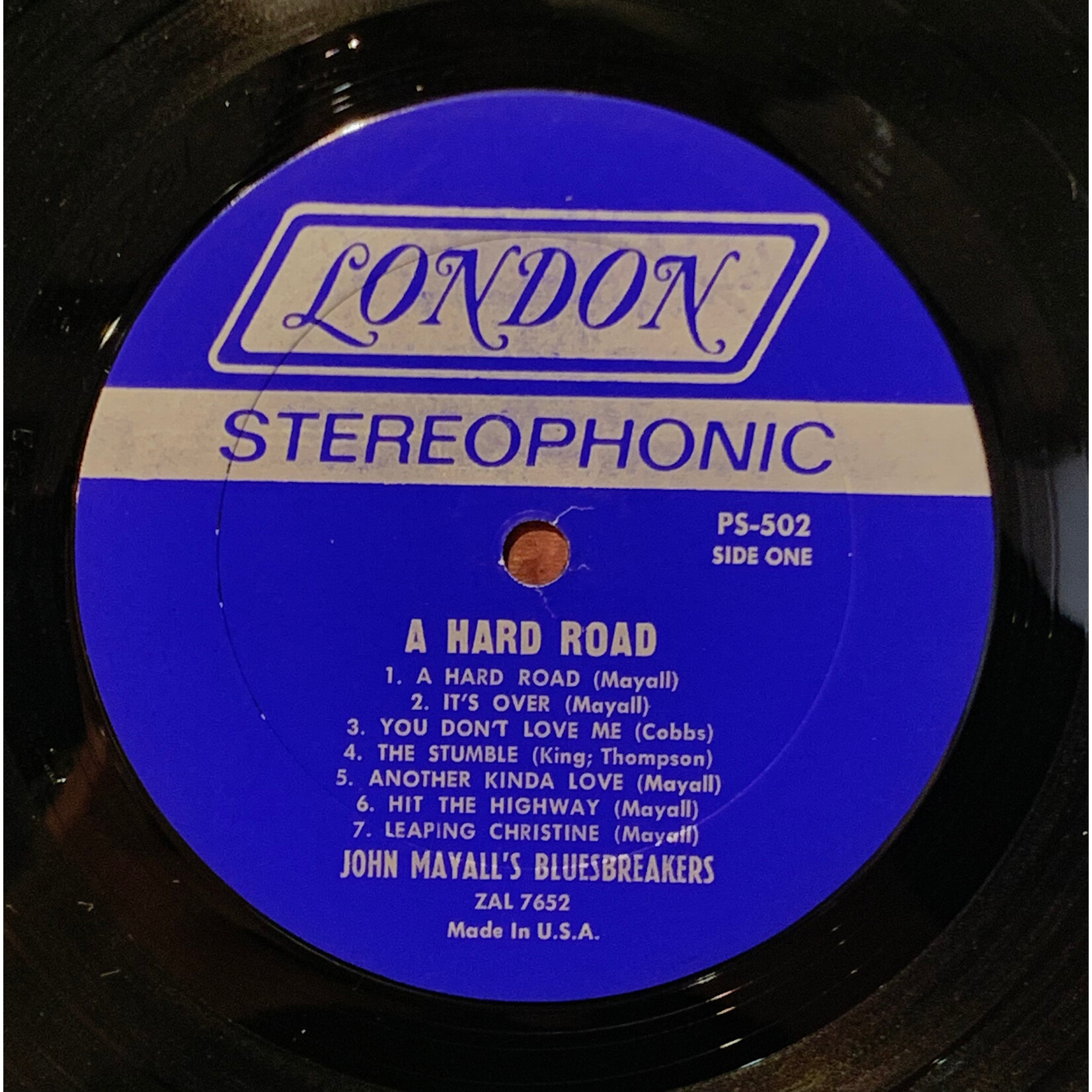 [Kollectible Vinyl] Mayall, John And The Bluesbreakers: A Hard Road (1967, USA, w/ Inner, VG+) [LONDON]
