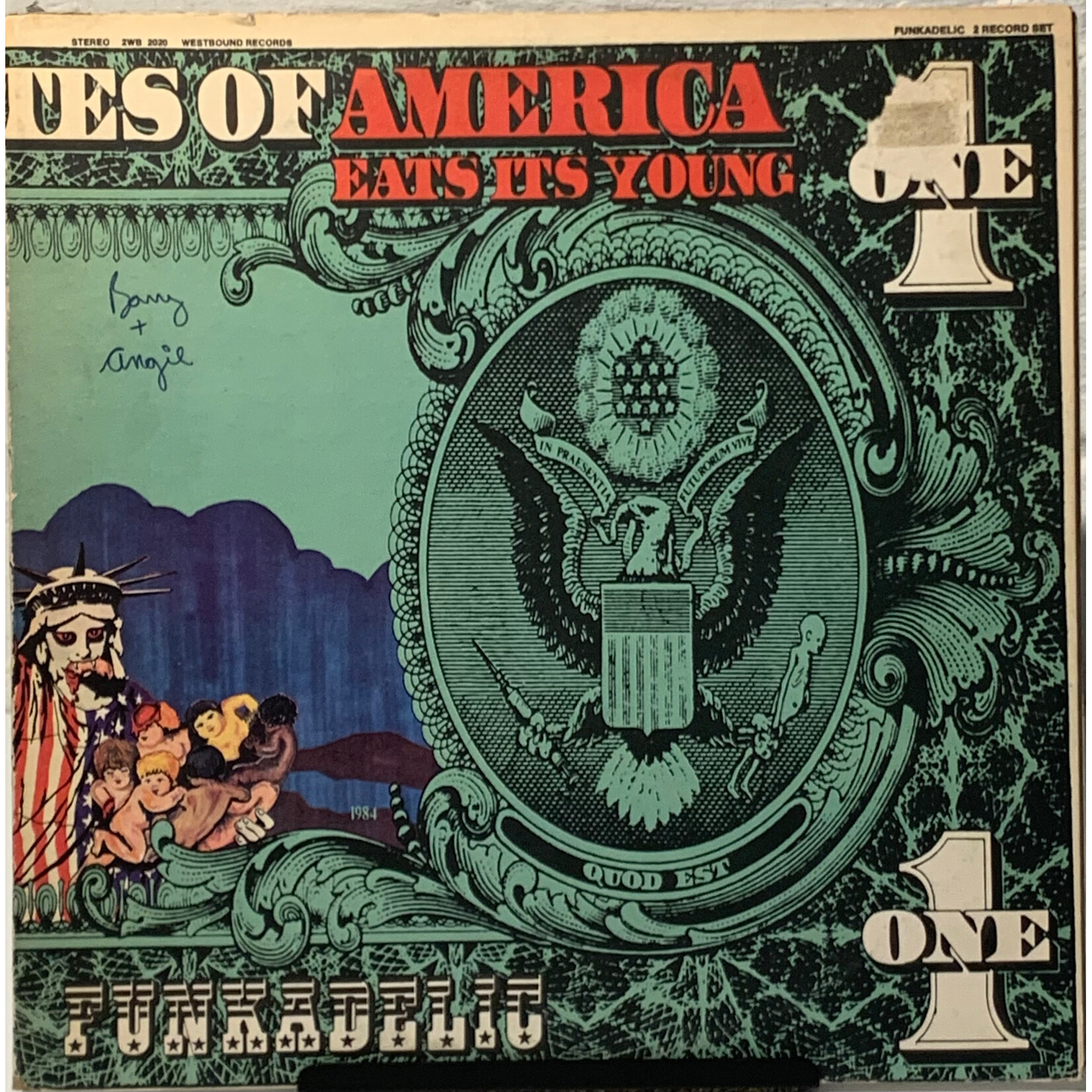 [Kollectible Vinyl] Funkadelic: America Eats Its Young (1972, USA, P-Funk, Disc VG+) [WESTBOUND]