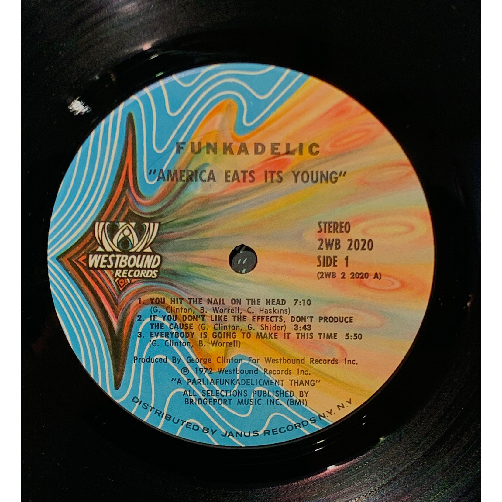 [Kollectible Vinyl] Funkadelic: America Eats Its Young (1972, USA, P-Funk, Disc VG+) [WESTBOUND]