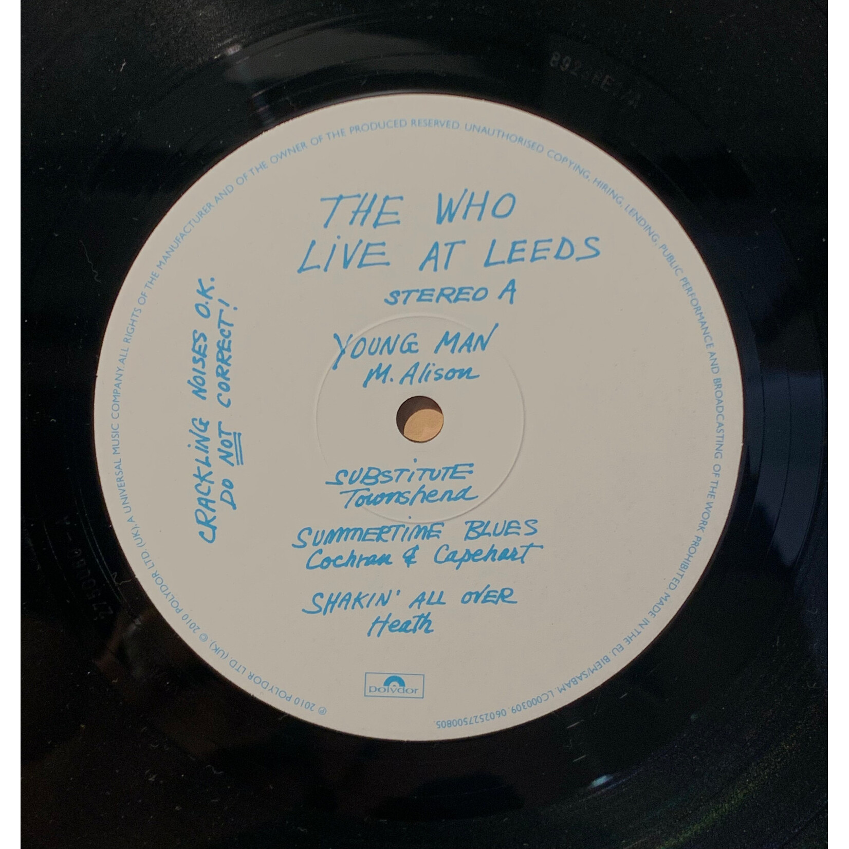 [Kollectible Vinyl] The Who: Live At Leeds (2010, Europe, 2 CD, LP + 7", EX) [POLYDOR]
