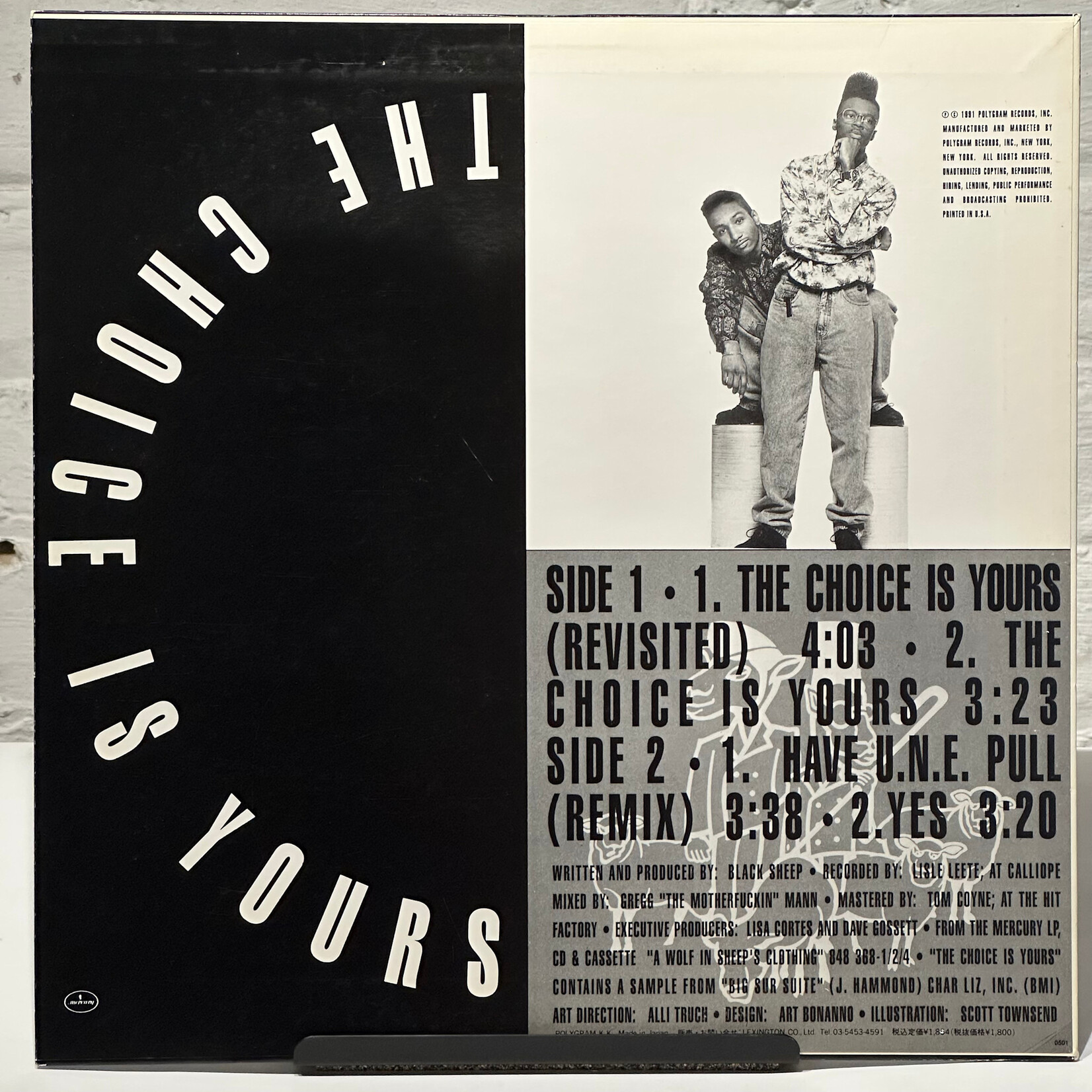 [Nick's Disk Pics] Black Sheep: The Choice Is Yours (1990s, Japan, 12", VG+) [MERCURY]