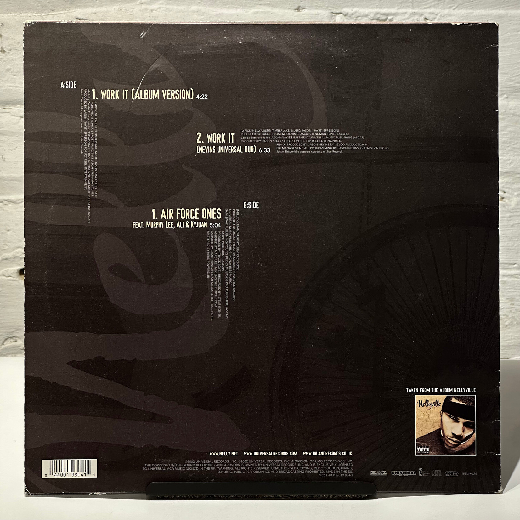 [Nick's Disk Pics] Nelly: Work It (2003, UK, VG+) [UNIVERSAL]