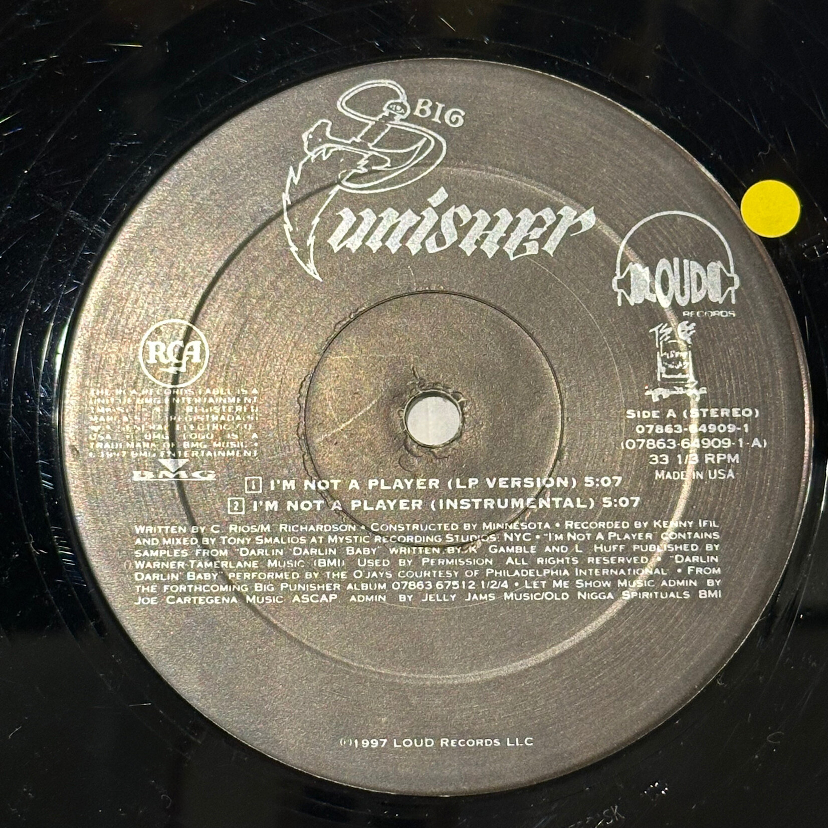 [Nick's Disk Pics] Big Punisher: I'm Not A Player (1997, USA, VG+) [LOUD]