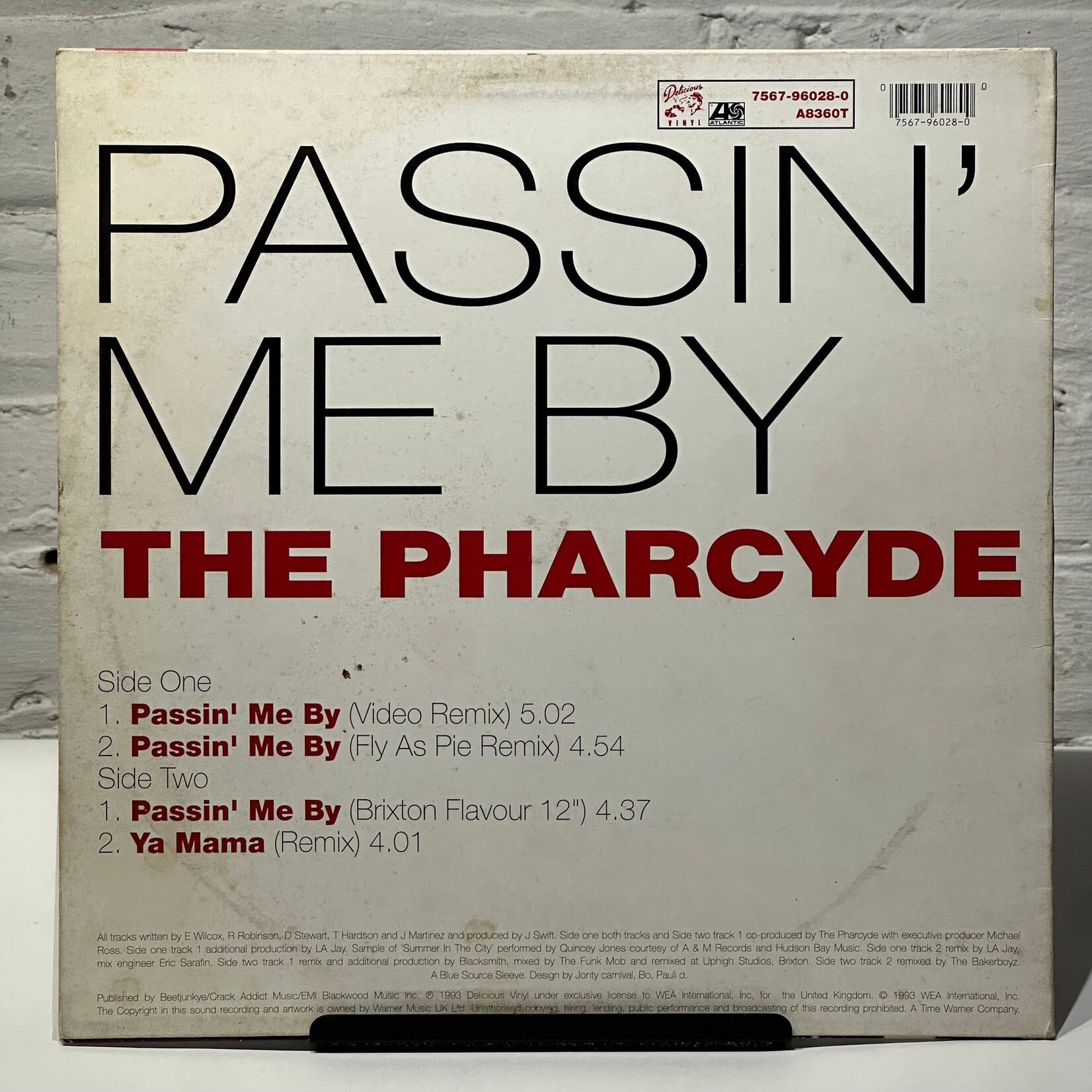 [Nick's Disk Pics] Pharcyde: Passin' Me By (1993, UK, VG+) [ATLANTIC]