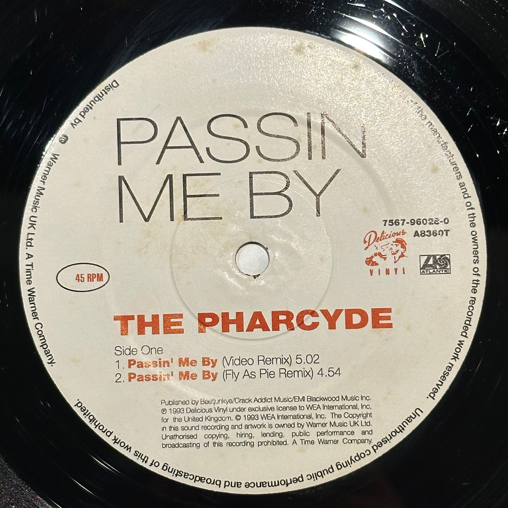 [Nick's Disk Pics] Pharcyde: Passin' Me By (1993, UK, VG+) [ATLANTIC]