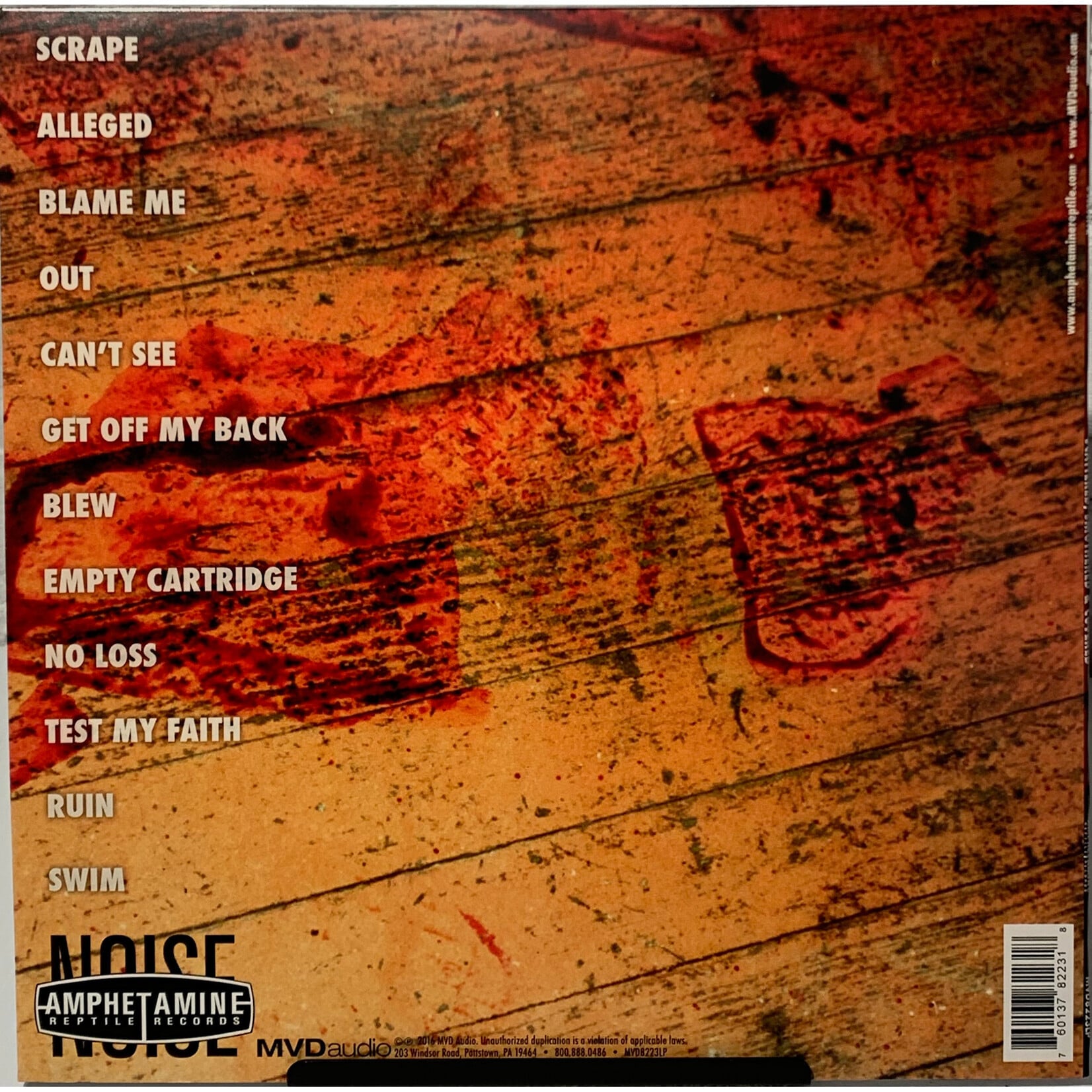 [Kollectible Vinyl] Unsane: Scattered, Smothered & Covered (2016, USA, Red Vinyl, w/Insert, VG+) [AMPHETAMINE REPTILE]