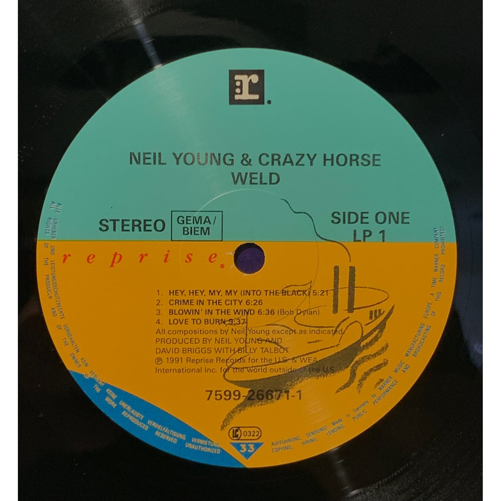 [Kollectible Vinyl] Young, Neil & Crazy Horse: Weld (1991, Europe, EX) [REPRISE]