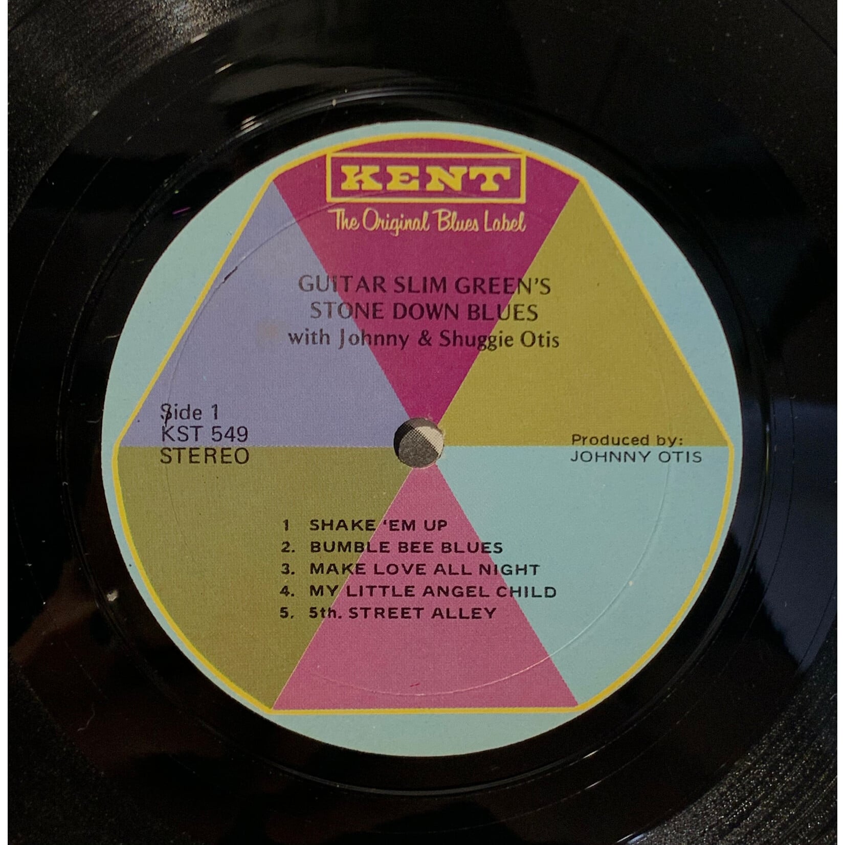 [Kollectible Vinyl] Guitar Slim Green: Stone Down Blues (1970, USA, w/Baby Boy Shuggie, VG+) [KENT]
