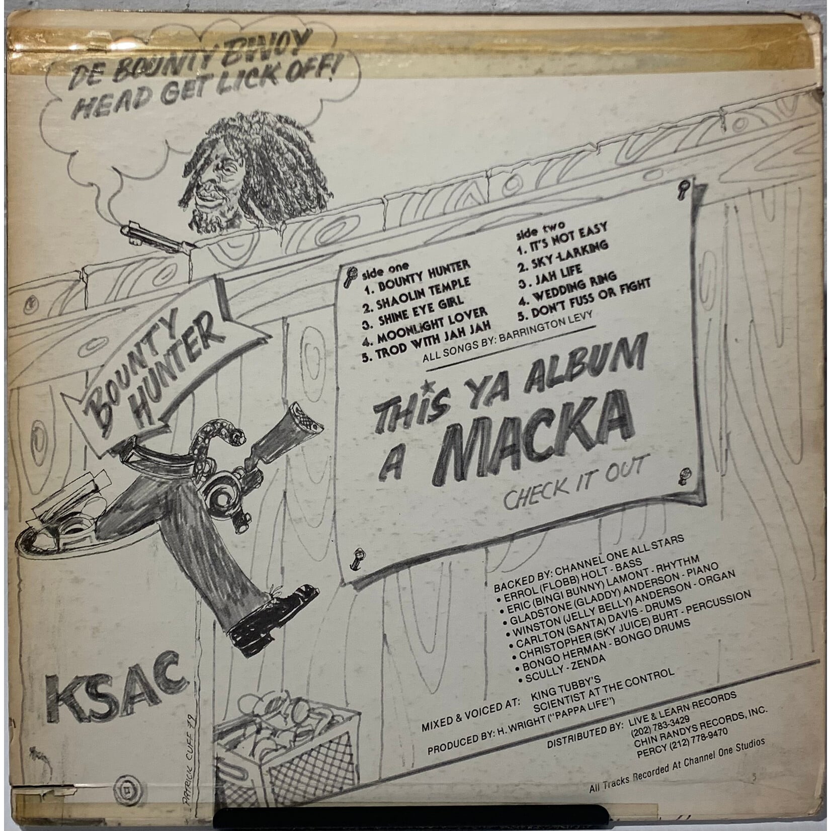 [Kollectible Vinyl] Levy, Barrington: Bounty Hunter (1979, Jamaica, VG) [JAH LIFE]