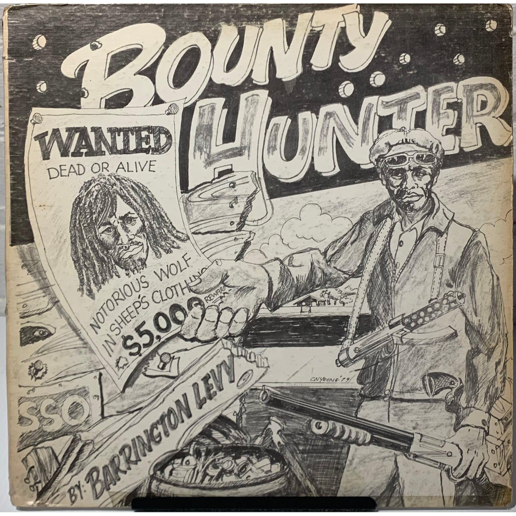 [Kollectible Vinyl] Levy, Barrington: Bounty Hunter (1979, Jamaica, VG) [JAH LIFE]