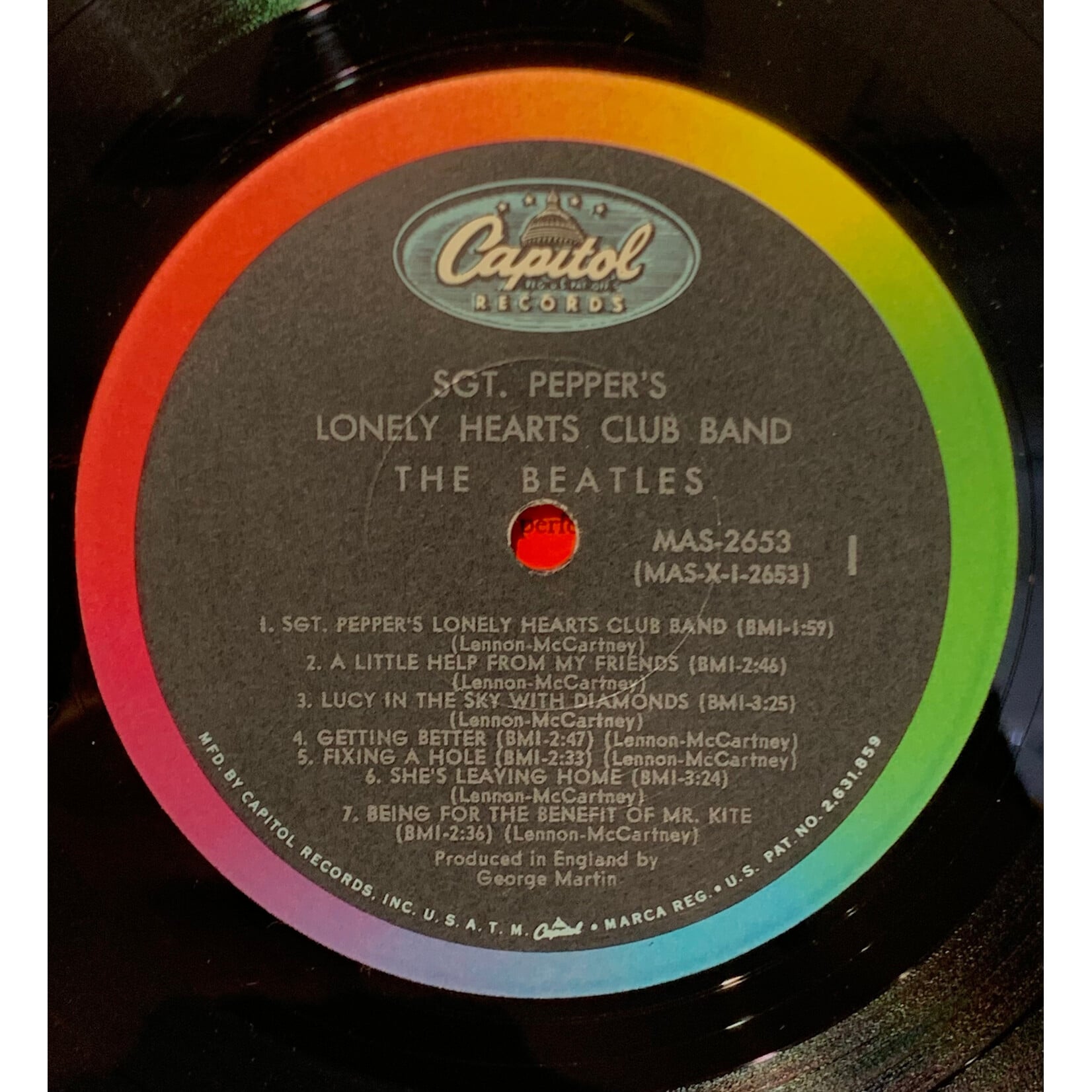 [Kollectible Vinyl] Beatles: Sgt. Pepper's Lonely Hearts Club Band (1967, USA, Mono, w/Insert + Inner, Disc VG+) [CAPITOL]