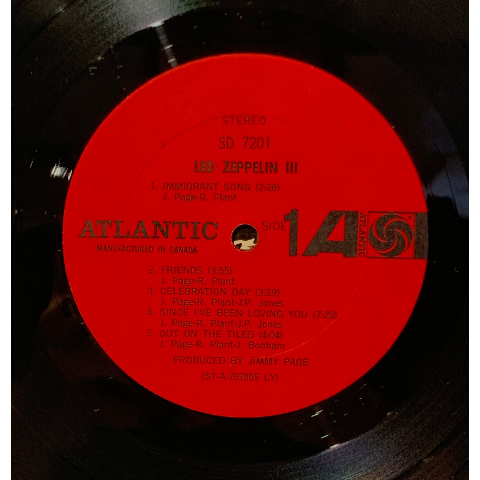 [Kollectible Vinyl] Led Zeppelin: III (1970, Canada, Red Atlantic, VG+) [ATLANTIC]