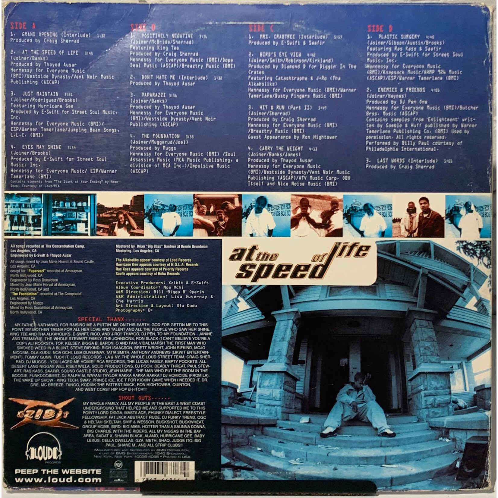 [Kollectible Vinyl] Xzibit: At the Speed of Life (1996, USA, VG) [LOUD]