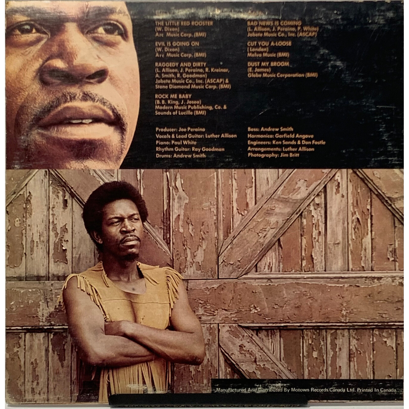 [Kollectible Vinyl] Allison, Luther: Bad News Is Coming (1972, Canada, Blues, Disc VG+) [MOTOWN]