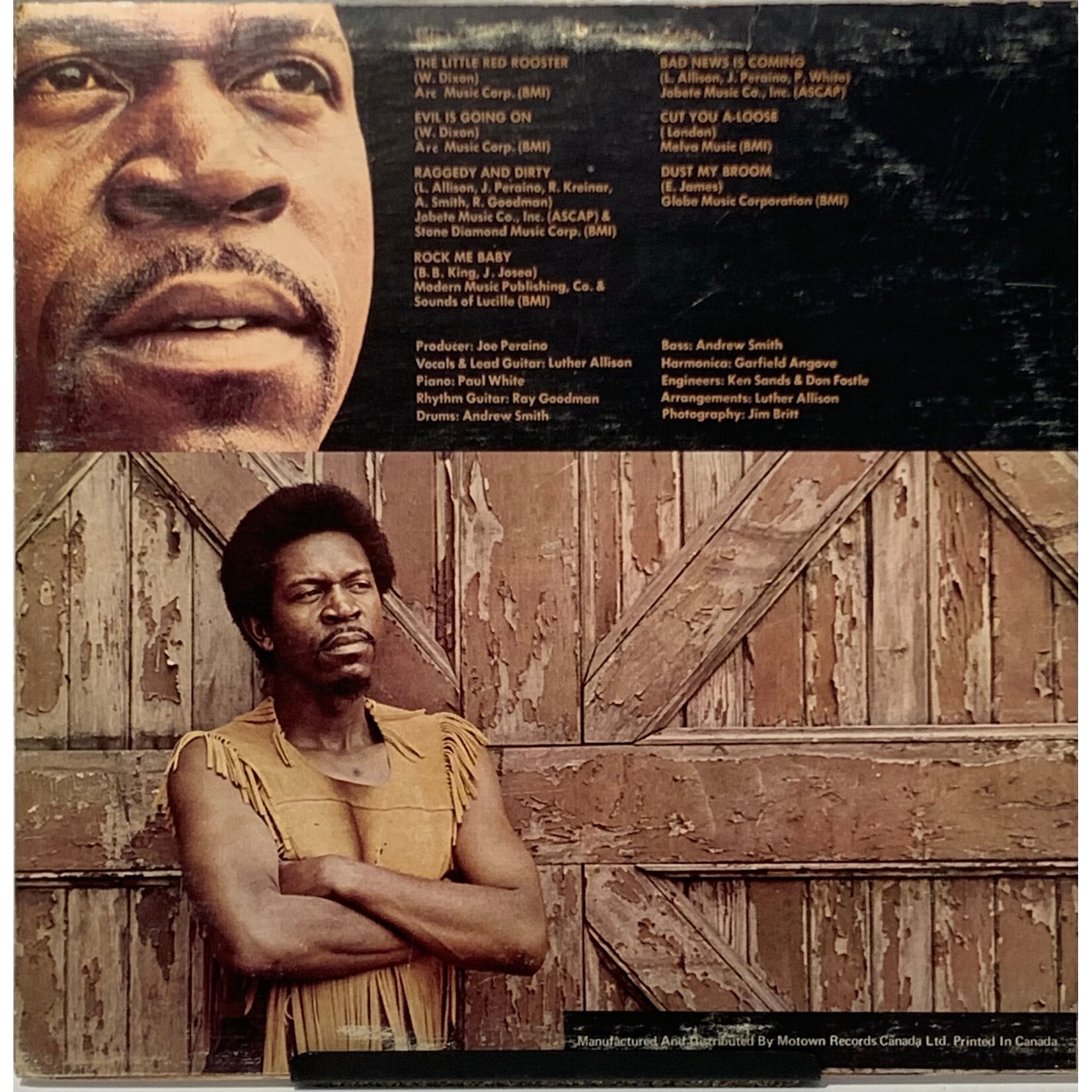 [Kollectible Vinyl] Allison, Luther: Bad News Is Coming (1972, Canada, Blues, Disc VG+) [MOTOWN]