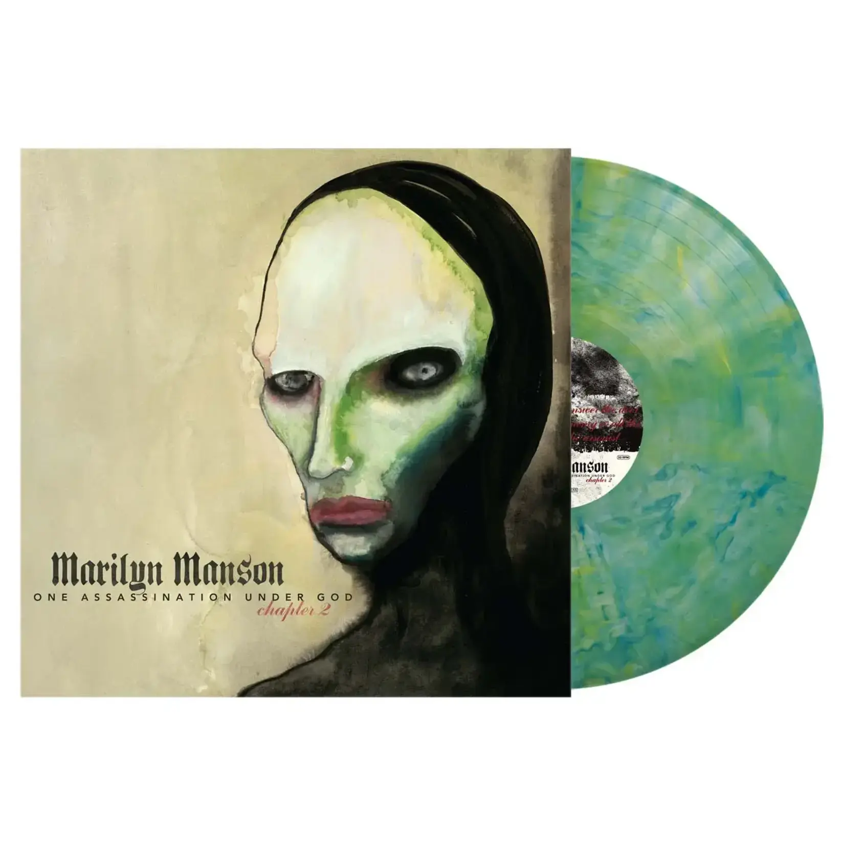 [New Vinyl] Marilyn Manson: One Assassination Under God - Chapter 2 (1Lp Sleeve) [Green Blue Marble] [Warner]