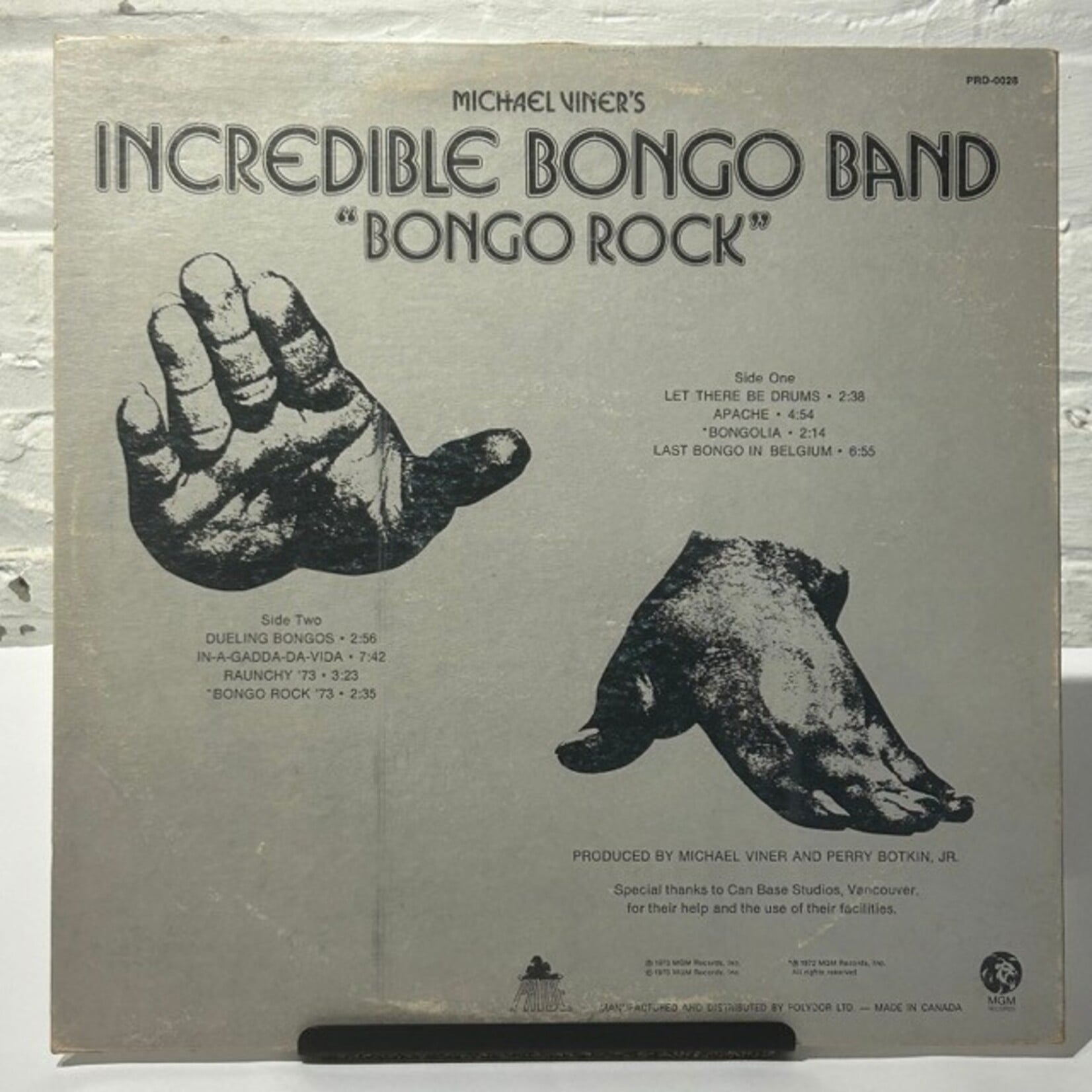 [Kollectible Vinyl] Incredible Bongo Band: Bongo Rock (1973, Canada, VG) [MGM]