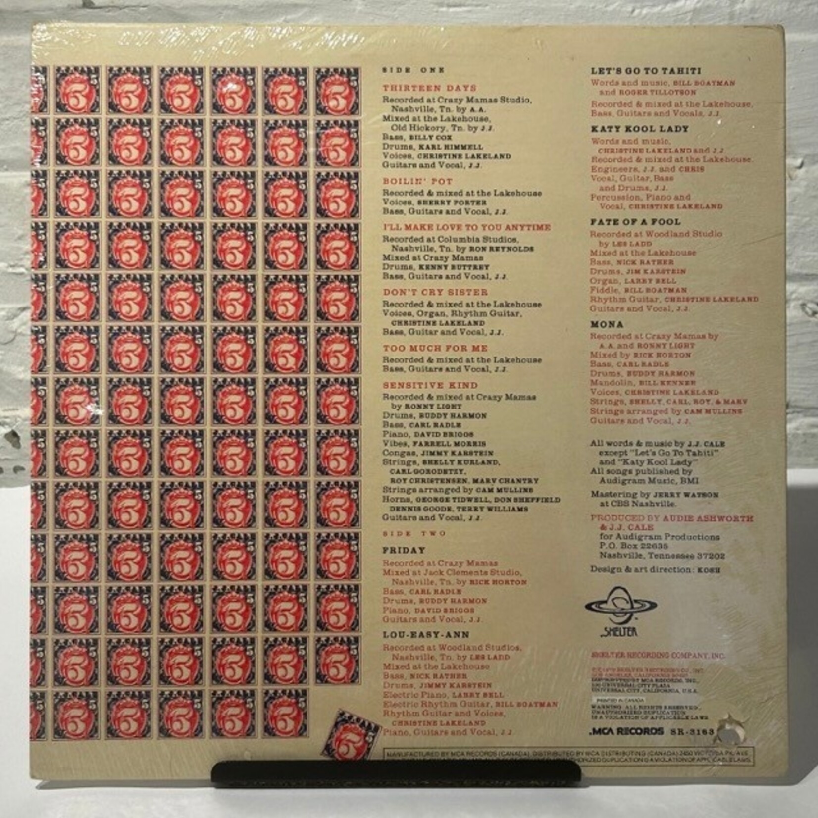 [Kollectible Vinyl] Cale, J.J. - V (1979, Canada, Sealed) [SHELTER]