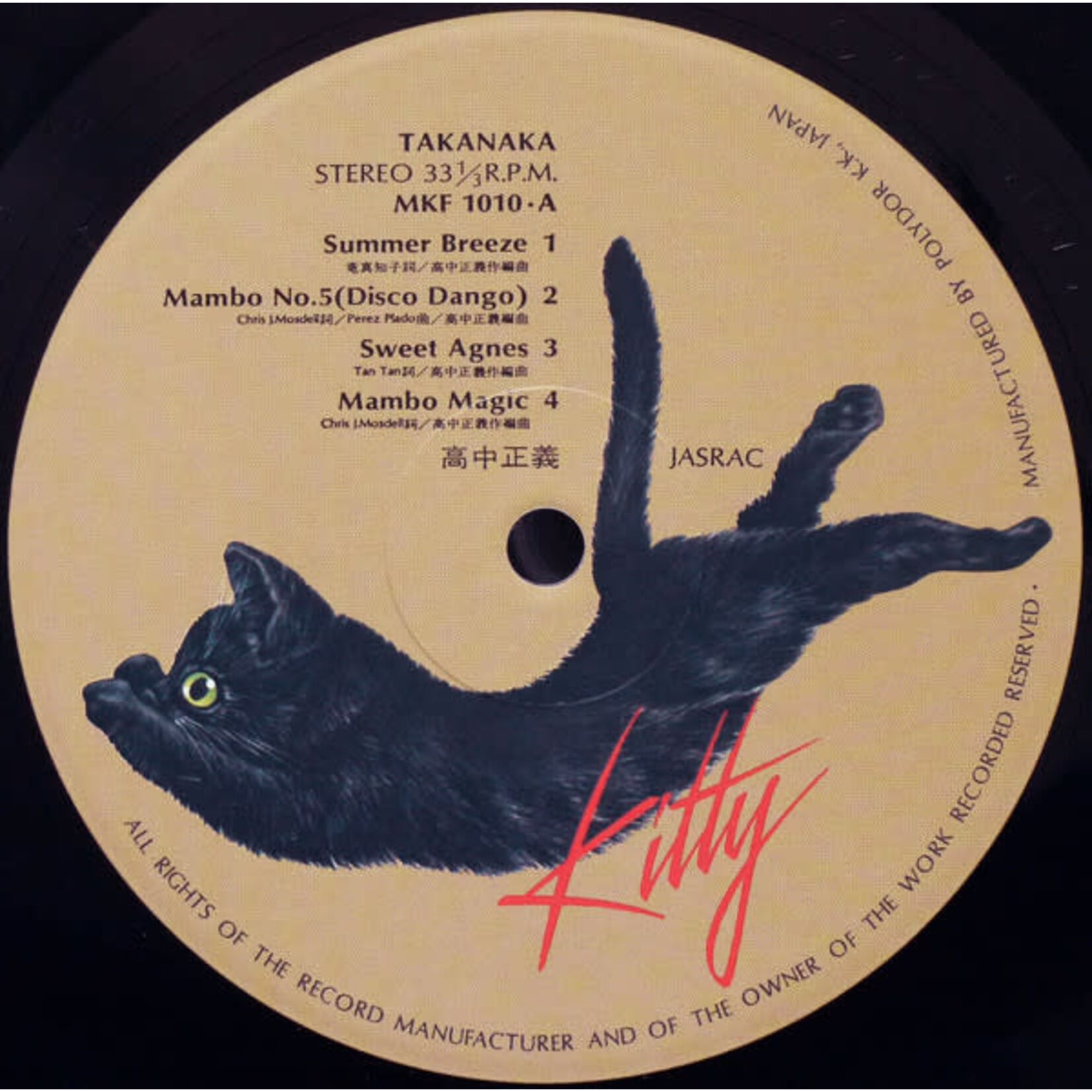 [Japanese Vintage] Takanaka, Masayoshi: Takanaka (w/ Obi & Insert) [JAPANESE VINTAGE]