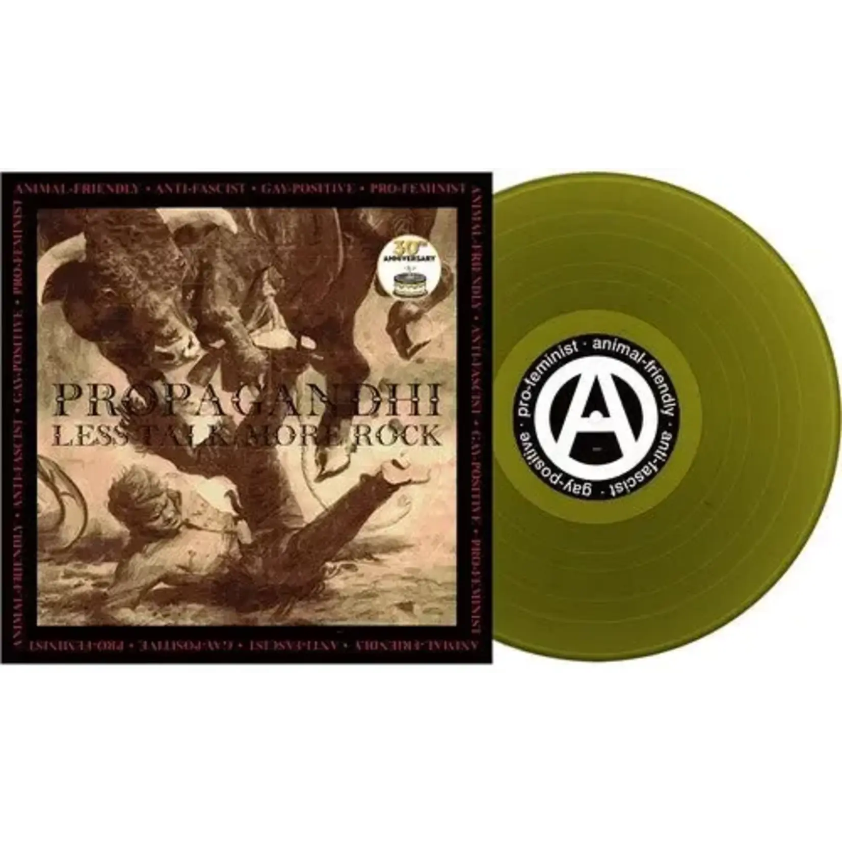 [New Vinyl] Propagandhi: Less Talk, More Rock (30th Anniversary, Olive Green Vinyl) [FAT WRECK]