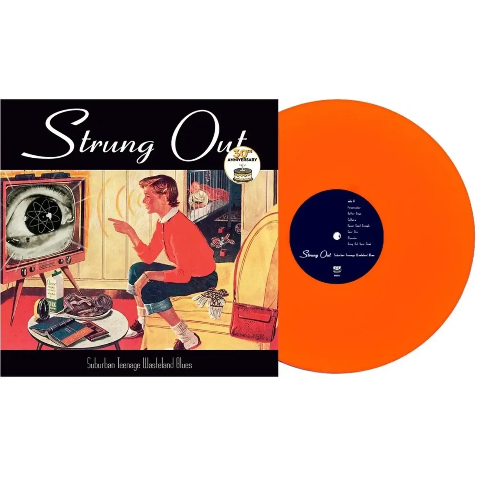 [New Vinyl] Strung Out: Suburban Teenage Wasteland Blues (30th Anniversary Neon Orange Vinyl) [FAT WRECK]