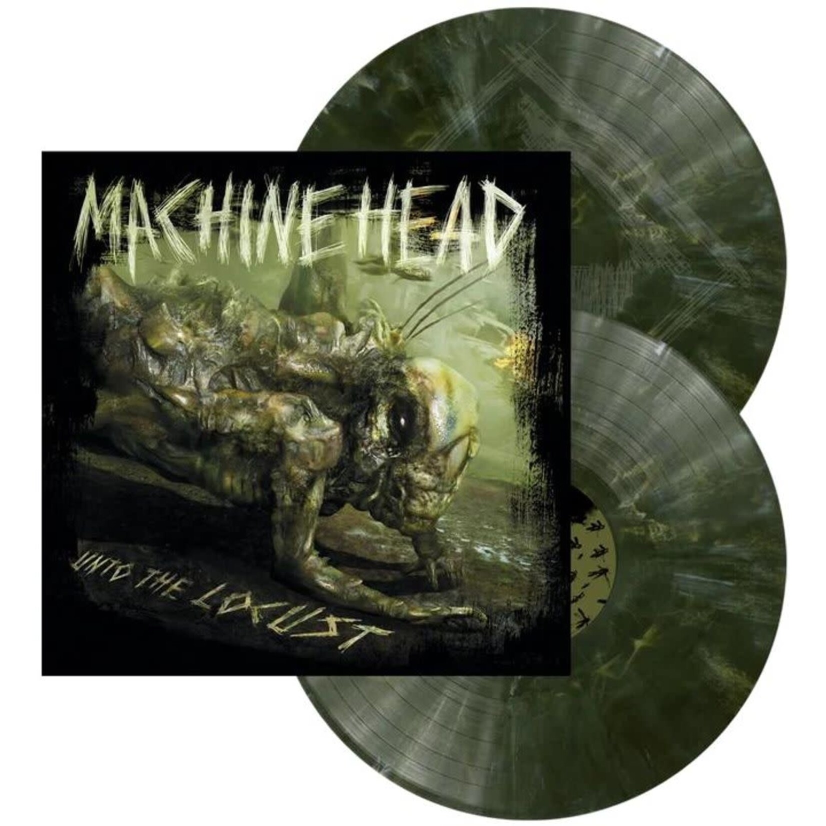 [New Vinyl] Machine Head: Unto The Locust (15th Anniversary, 2LP Gatefold, Dark Green Marble Vinyl) [WARNER]