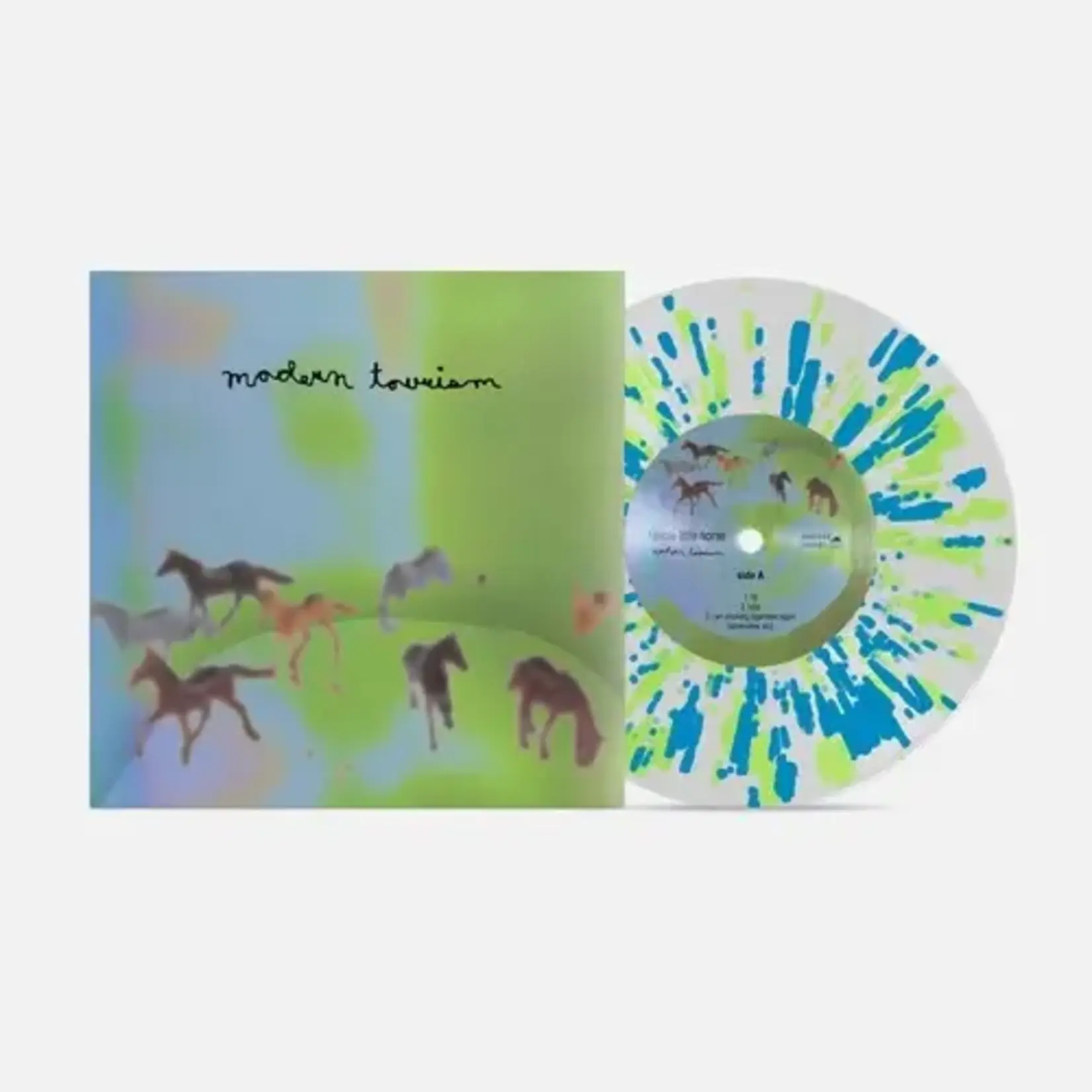 [New Vinyl] Feeble Little Horse: Modern Tourism (EP) (7", Clear w/ Blue & Green Splatter) [CRAFTED SOUNDS]