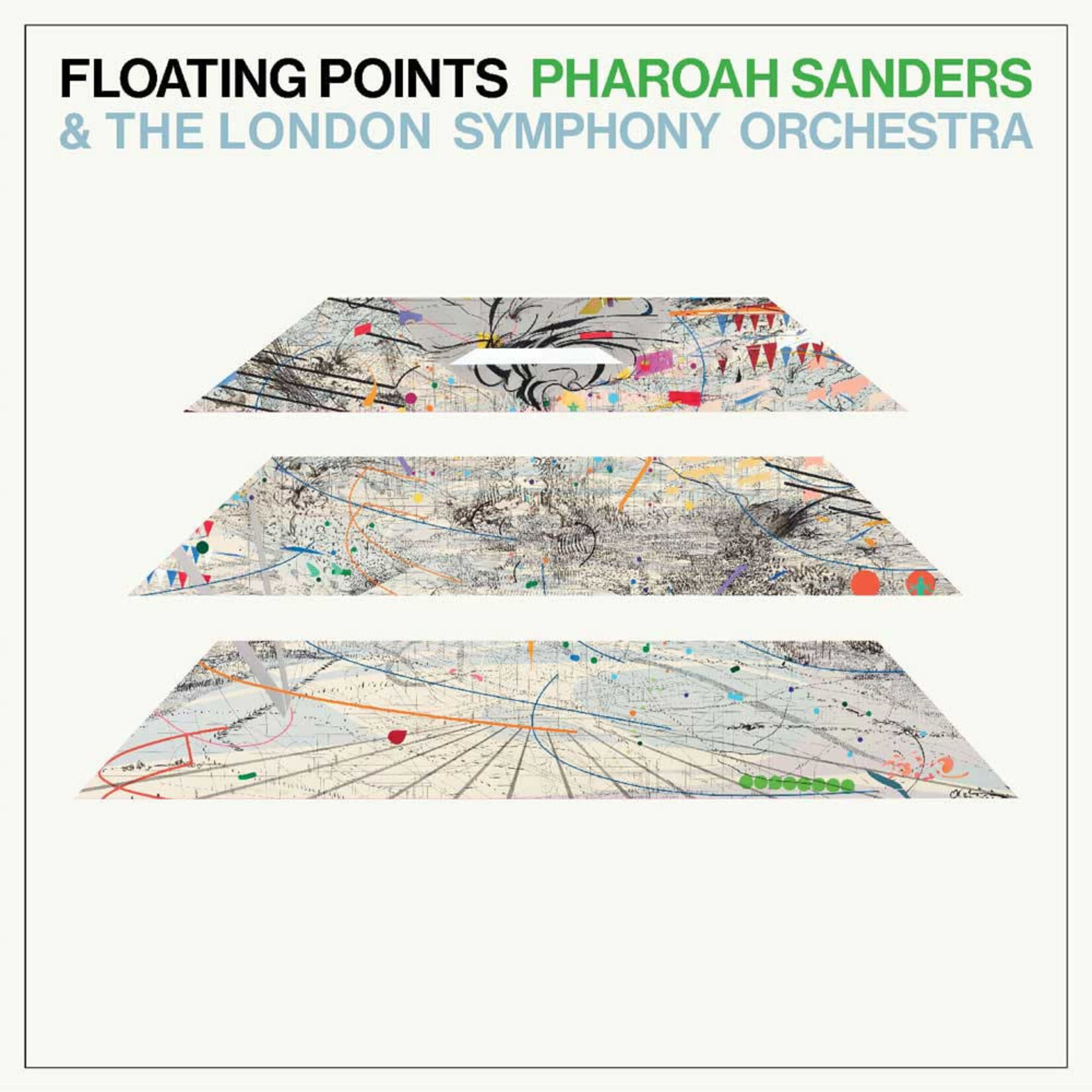 [New Vinyl] Floating Points, Pharoah Sanders & the London Symphony Orchestra: Promises - 5th Anniversary Edition (Abiogenesis Blue/Green Vinyl) [LUAKA BOP]