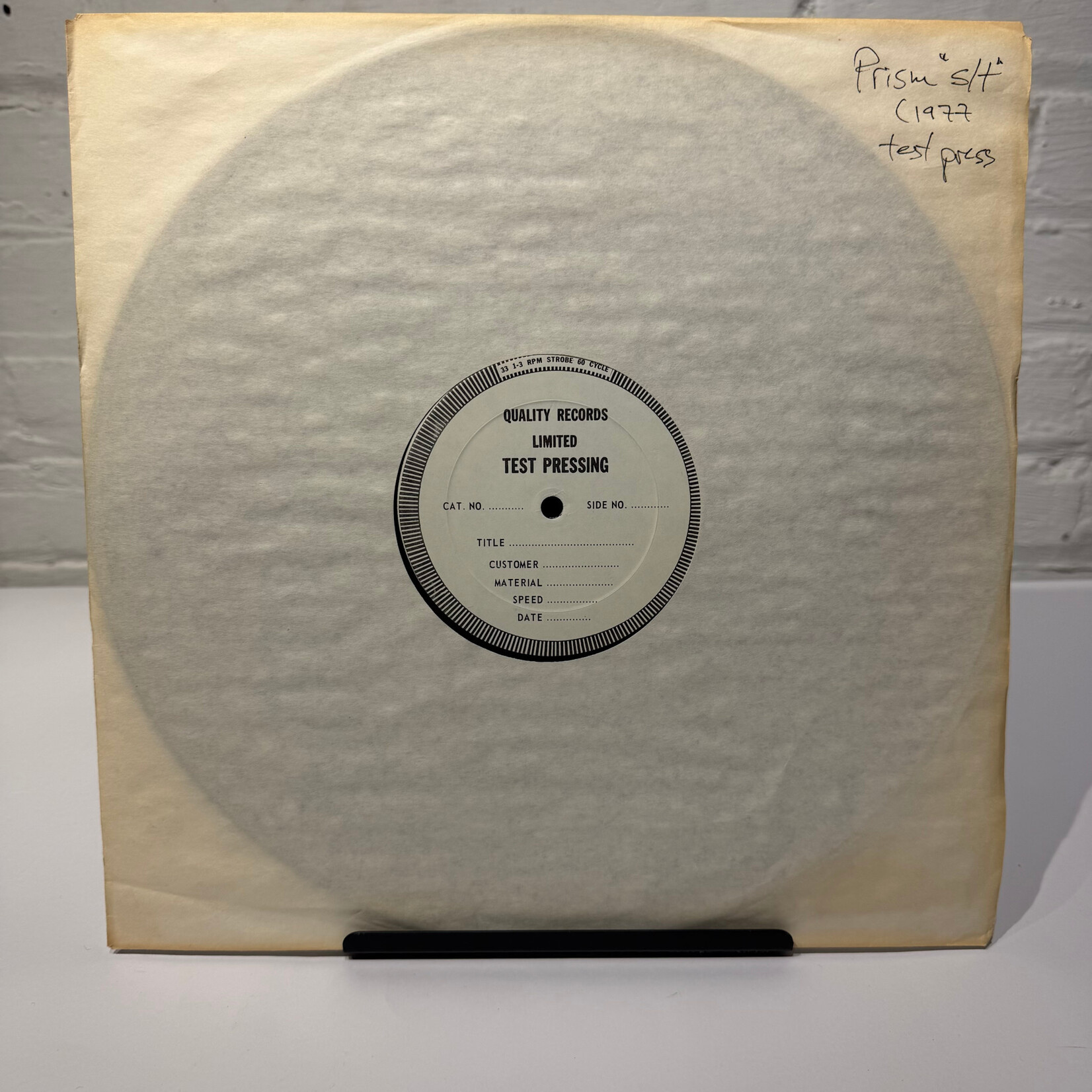 [Kollectible Vinyl] Prism: Self-Titled (1977, USA, Test Press, VG+)