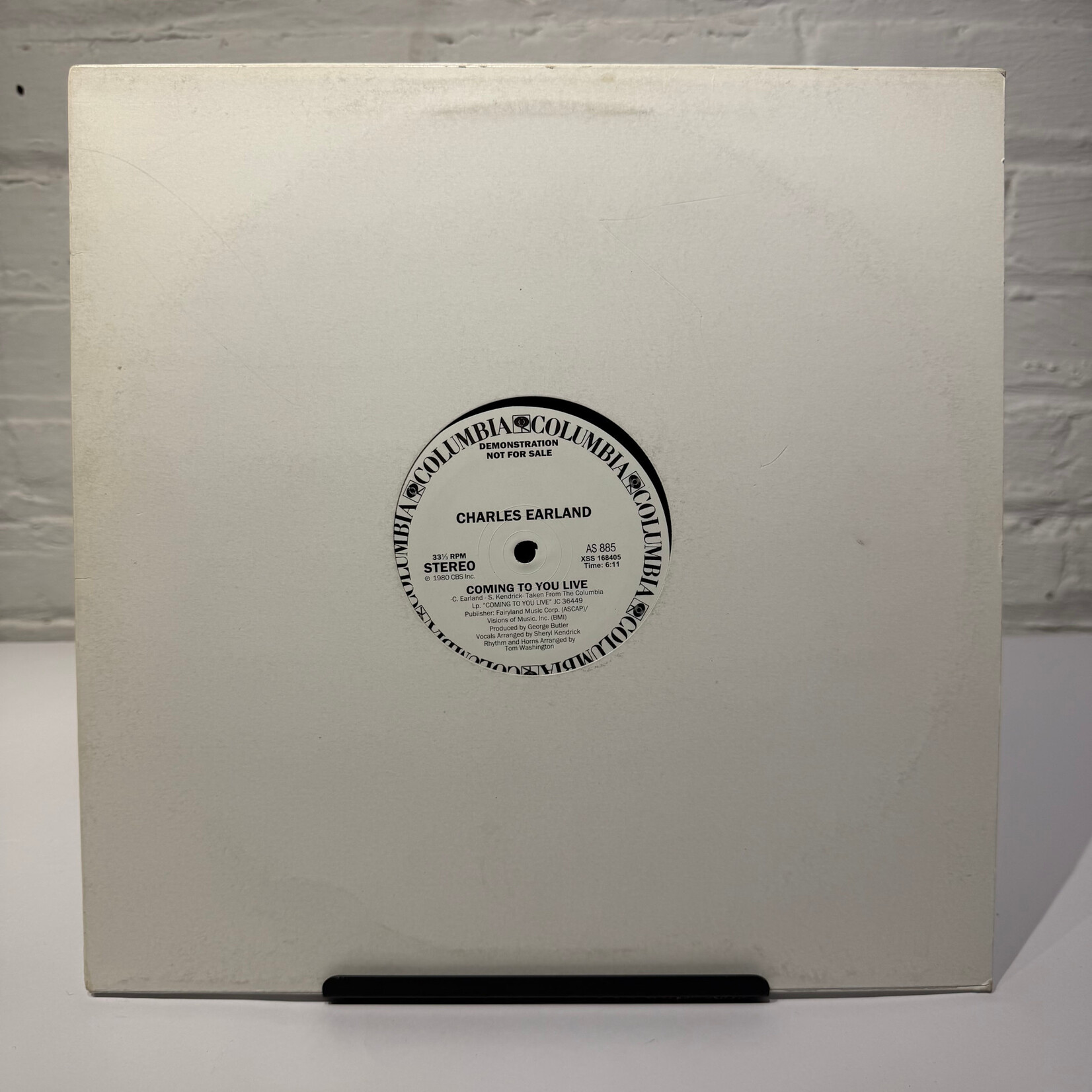 [Kollectible Vinyl] Earland, Charles: Coming To You Live (1980, USA, 12" EP White Label, VG) [COLUMBIA]