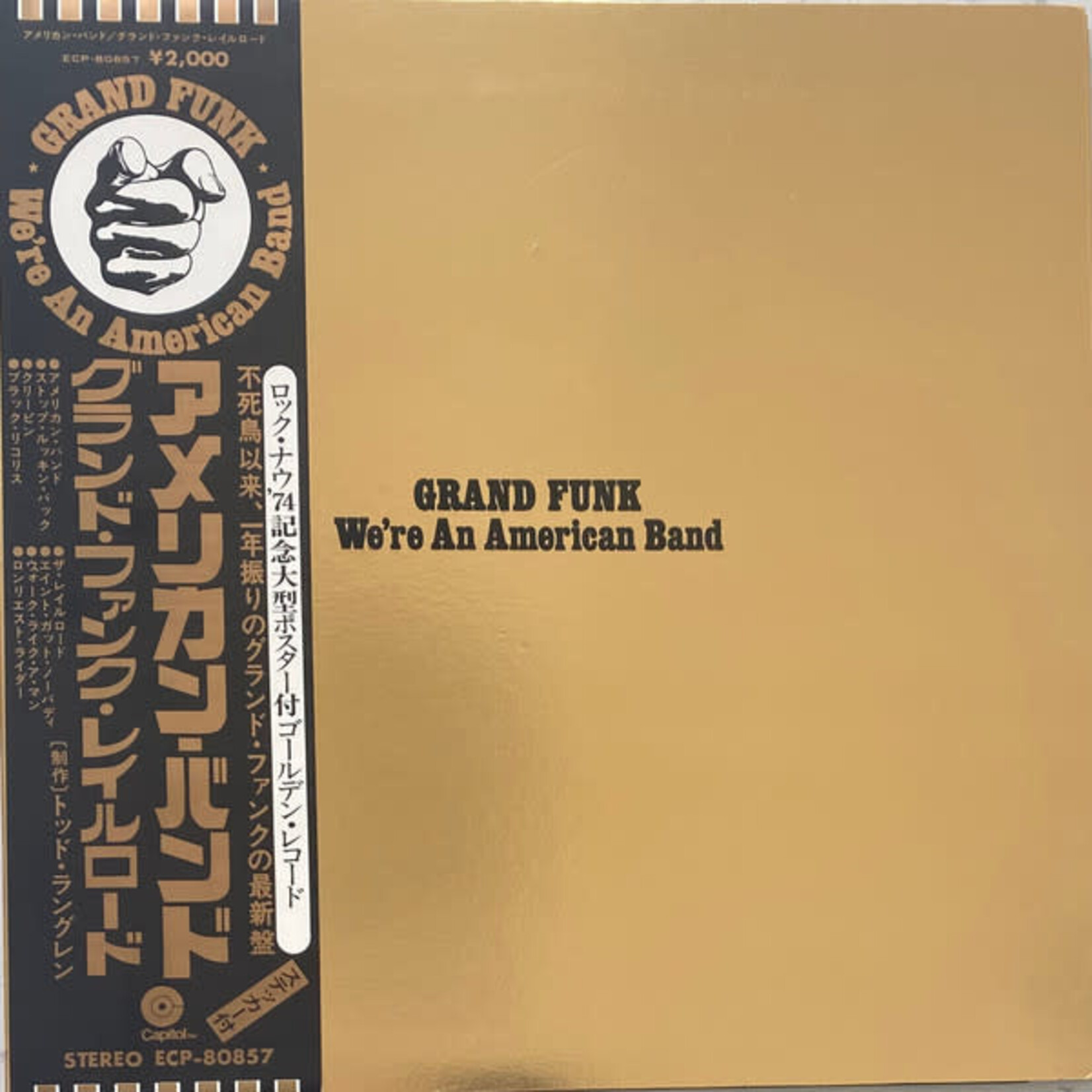 [Japanese Vintage] Grand Funk Railroad: We're An American Band (w/ Obi & Insert) [JAPANESE VINTAGE]