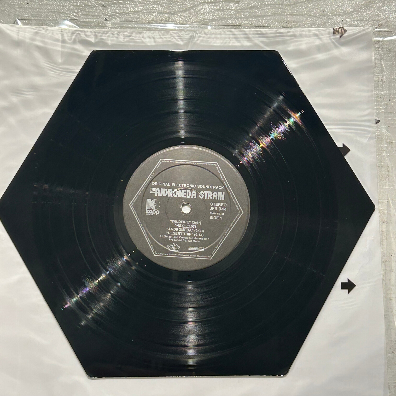 Gil Melle - The Andromeda Strain (Original Electronic Soundtrack) (2017, USA, LTD ED RSD, Hexagon Vinyl, EX)